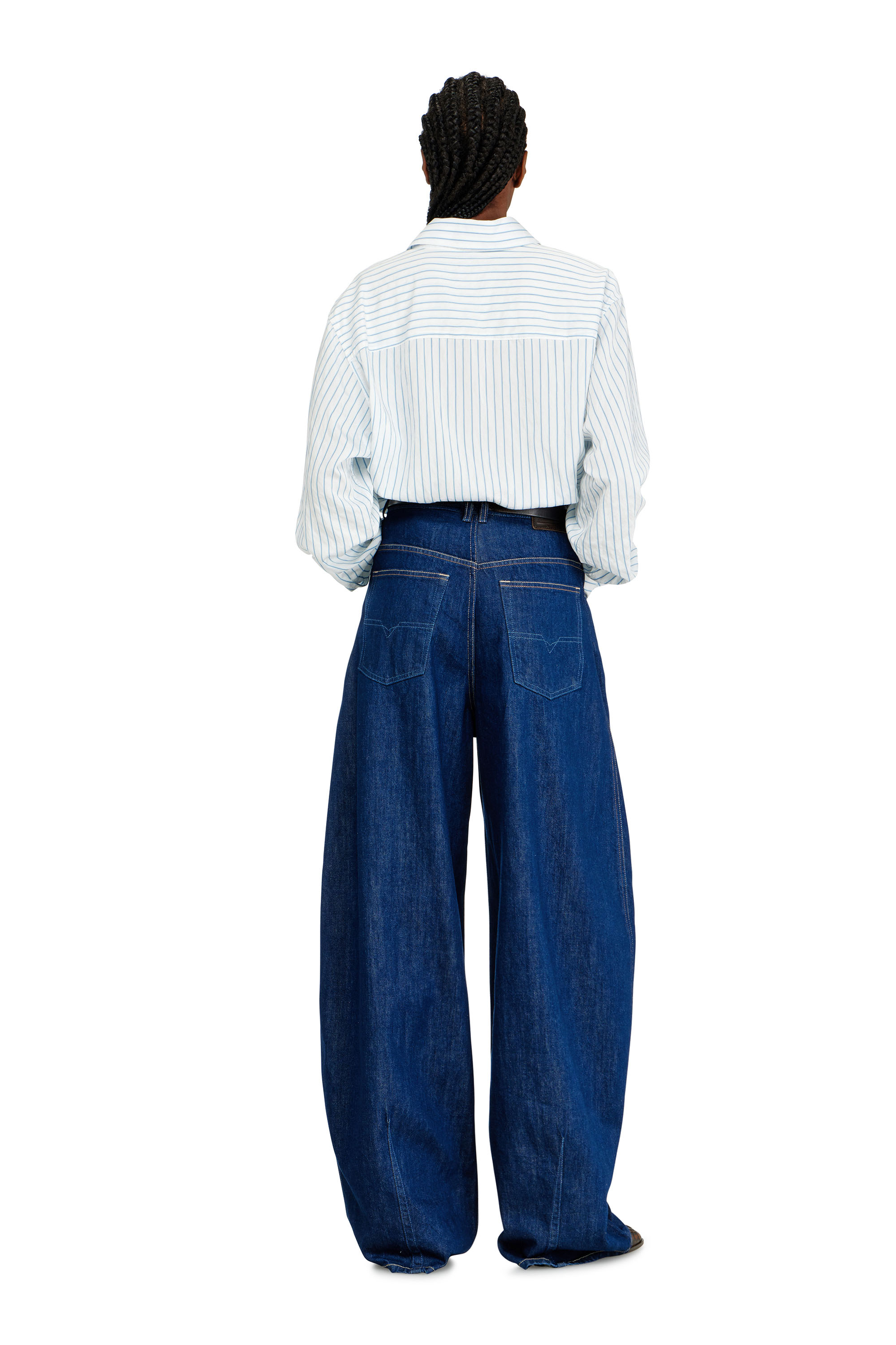 Diesel - Relaxed Jeans 1987 D-Khelz 09Q09 Donna, Blu Scuro - Image 3