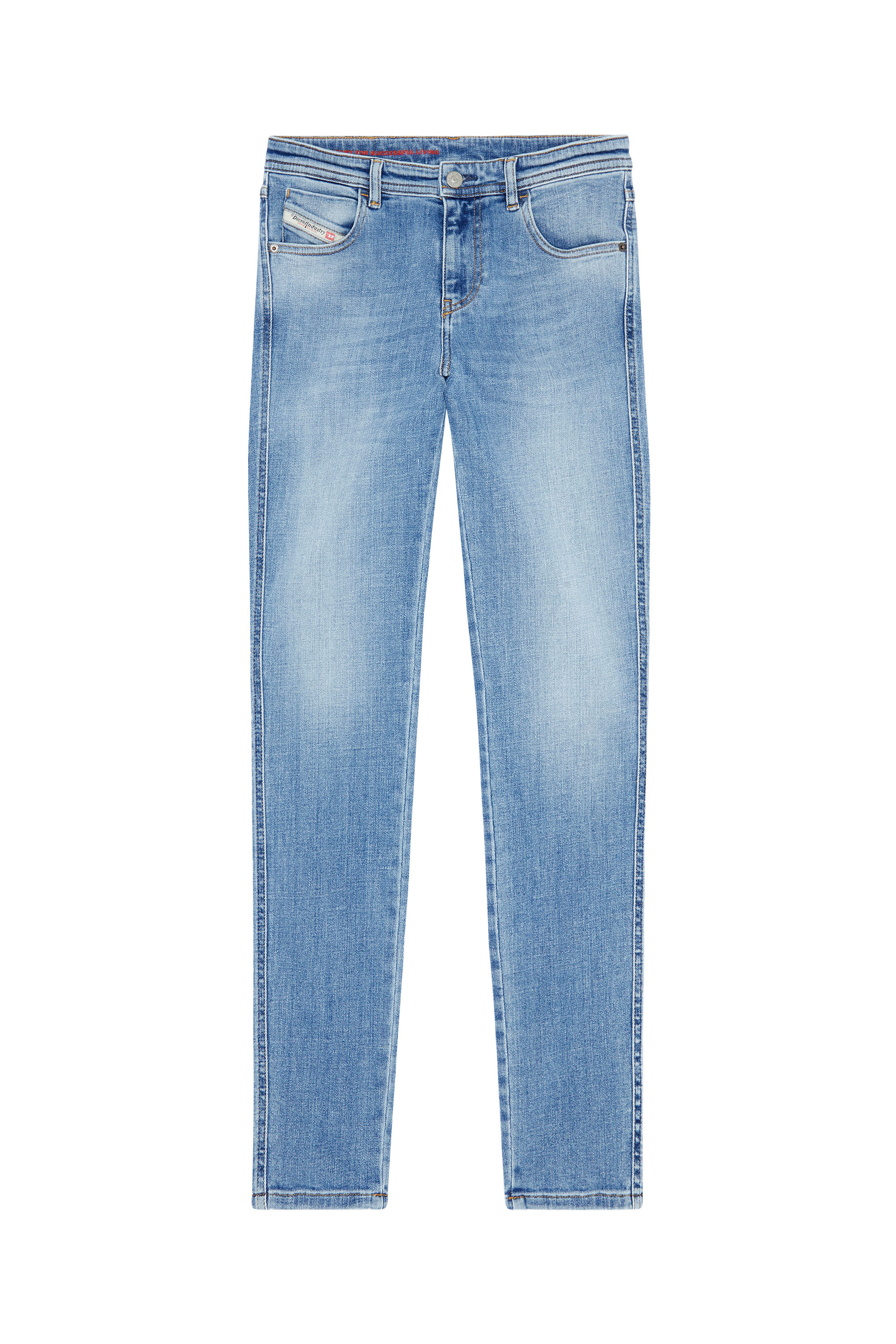 Diesel - 2015 Babhila 09C01 Skinny Jeans, Blu medio - Image 5