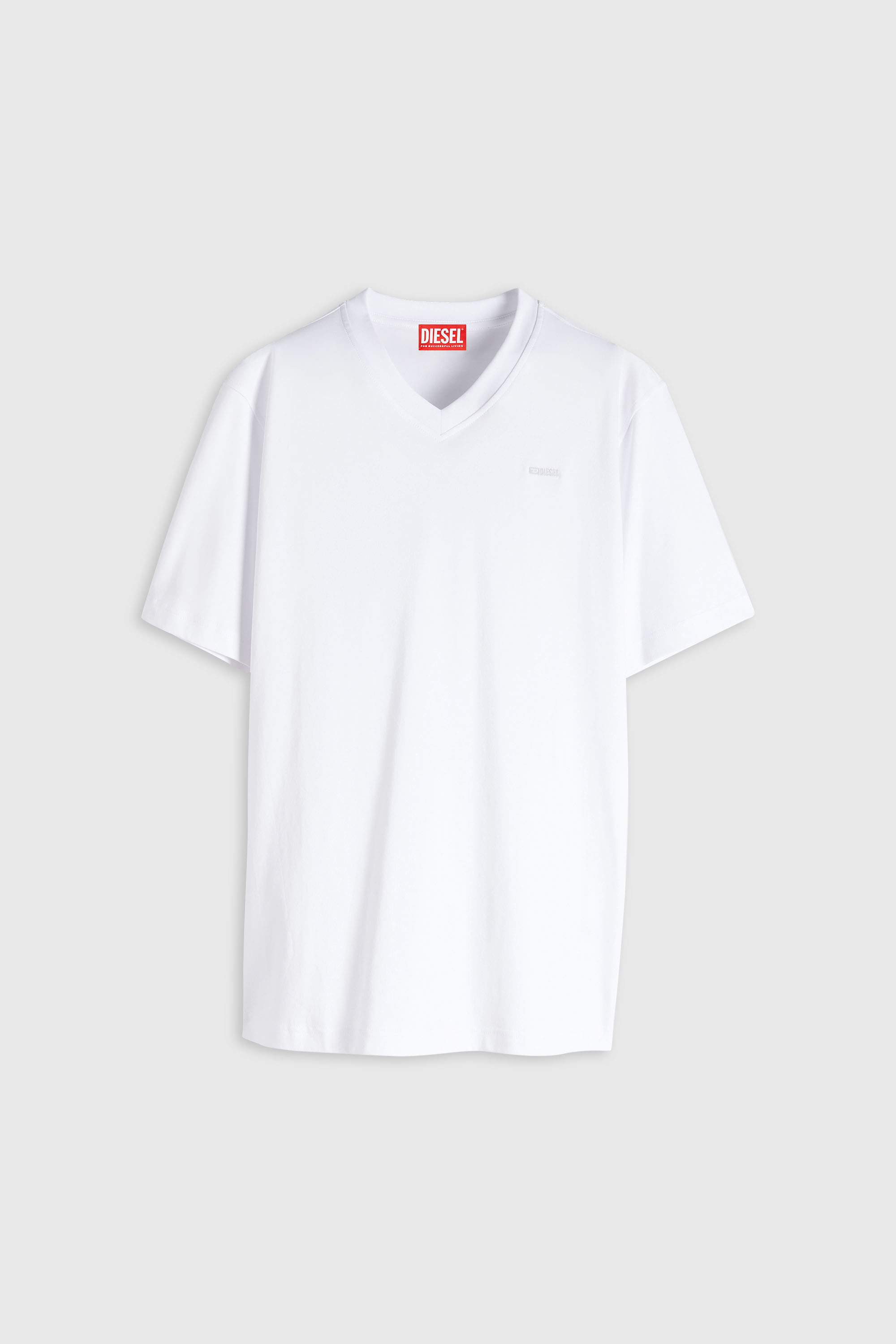 Diesel - T-ADJUST-V-MICRODIV, T-shirt con scollo a V con micro ricamo logo Uomo in ToBeDefined - 2