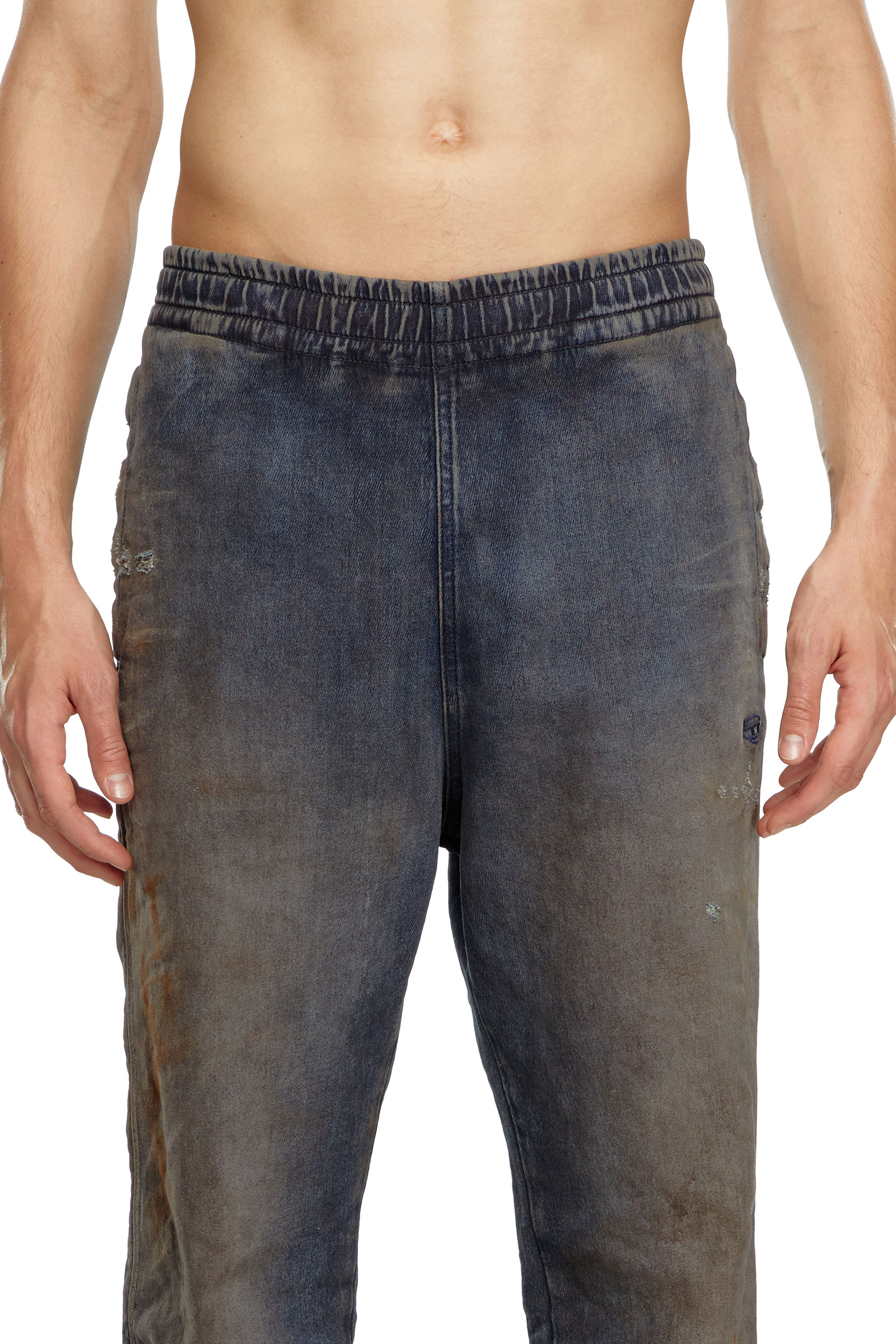 Diesel - Man Tapered D-Lab Track Denim 068LV, Dark Blue - Image 4