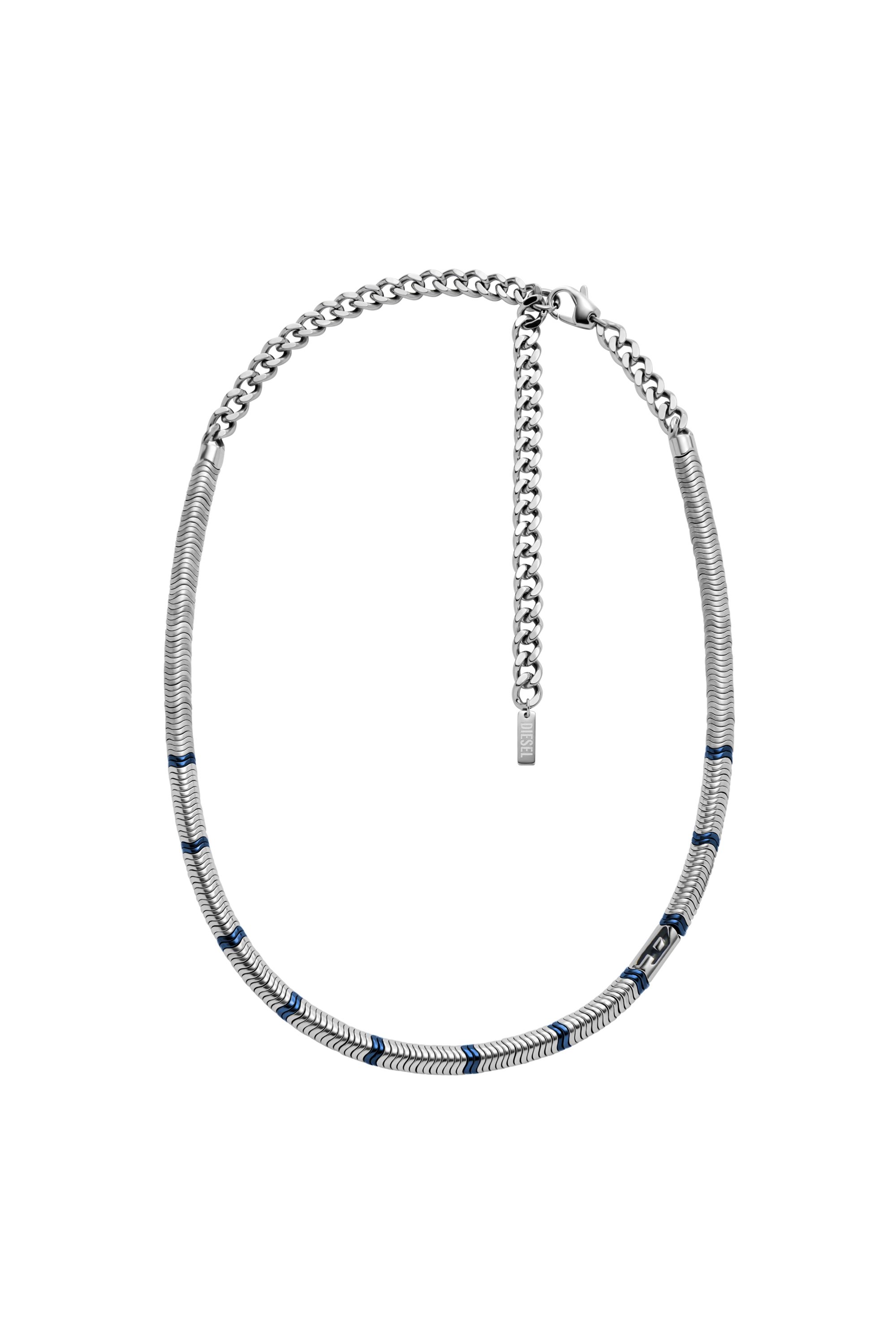 Diesel - DX1576931 JEWEL, Collier en perles d'hématite Mixte in Gris argenté - 1