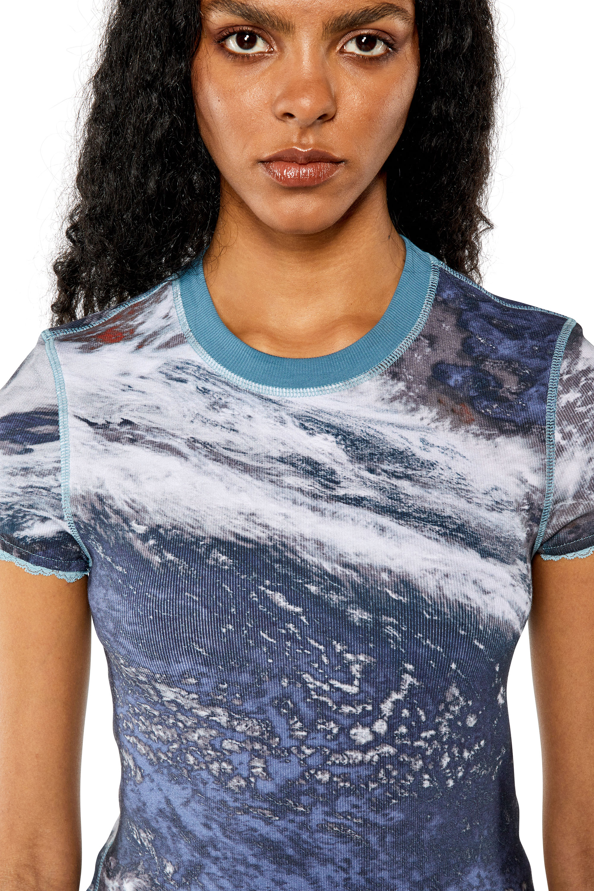 Diesel - T-SKINZY-LACE, Blau - Image 4
