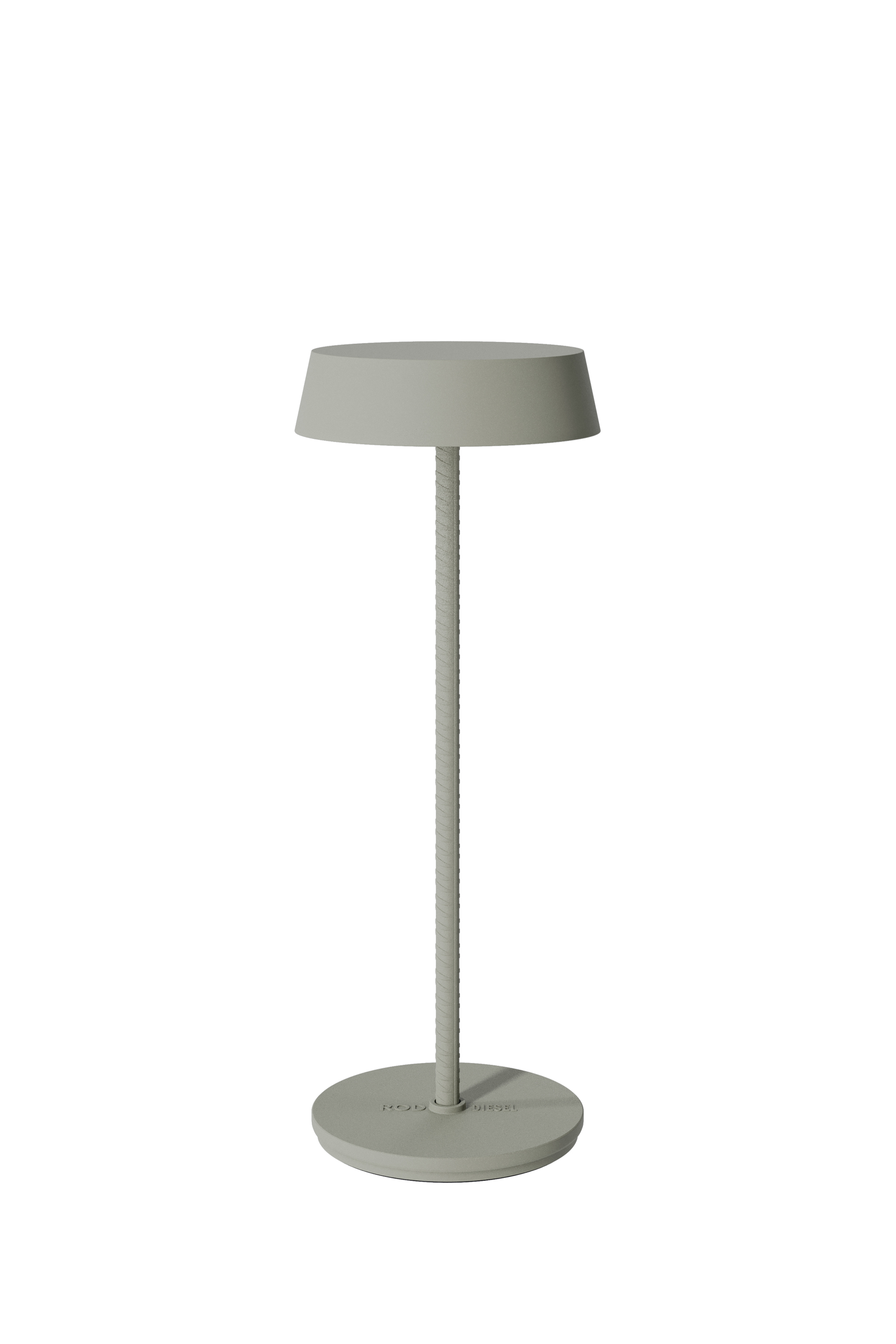 Diesel - 51181 9230 ROD CORDLESS TABLE LAMP MOSS, Unisex Tragbare und wiederaufladbare Lampe in Grau - 1