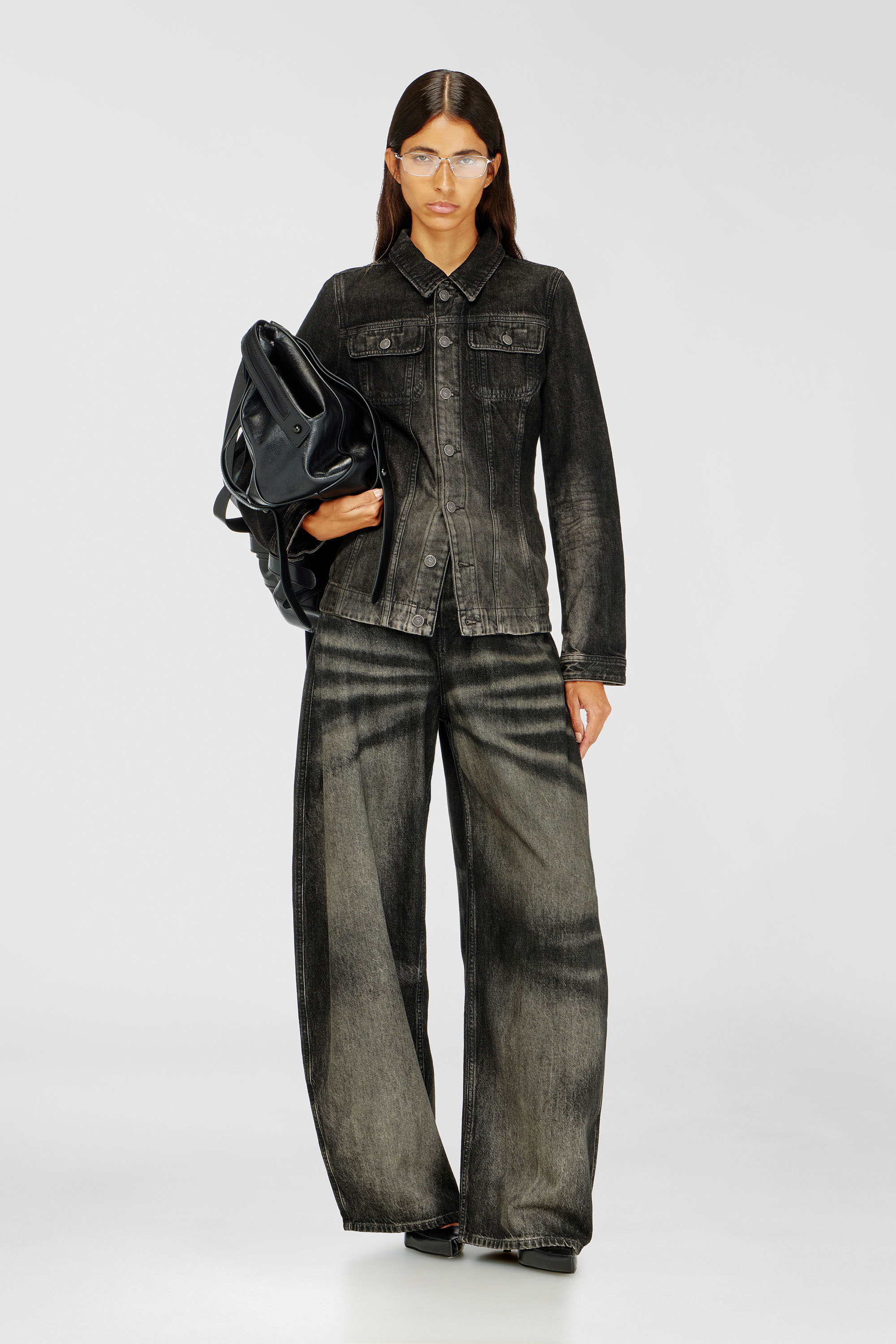 Diesel - Damen Relaxed Jeans 1987 D-Khelz 09R33, Schwarz/Dunkelgrau - 1
