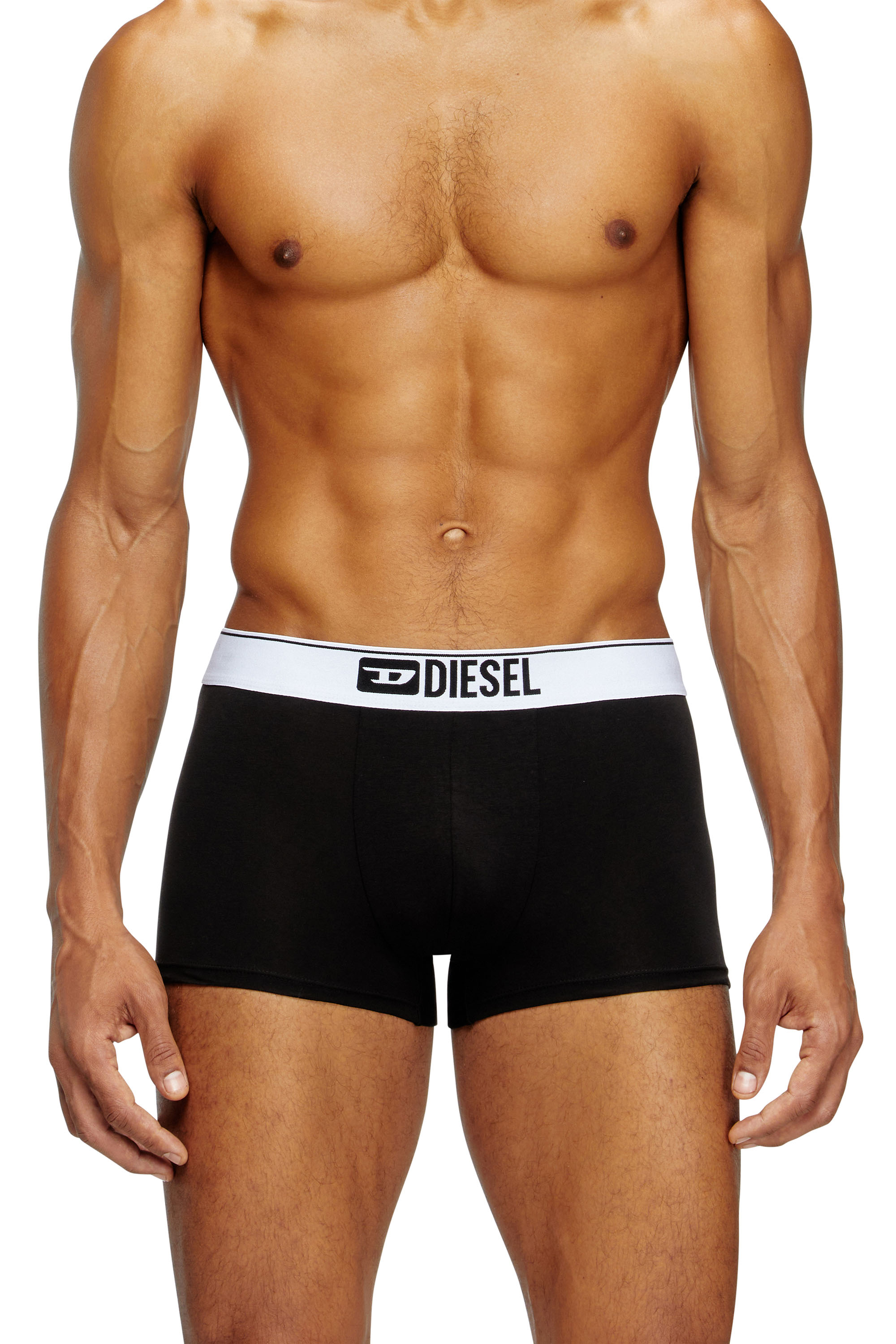 Diesel - UMBX-DAMIENTHREEPACK, Herren Einfarbige Retropants im Dreierpack in Schwarz/Weiss - 1
