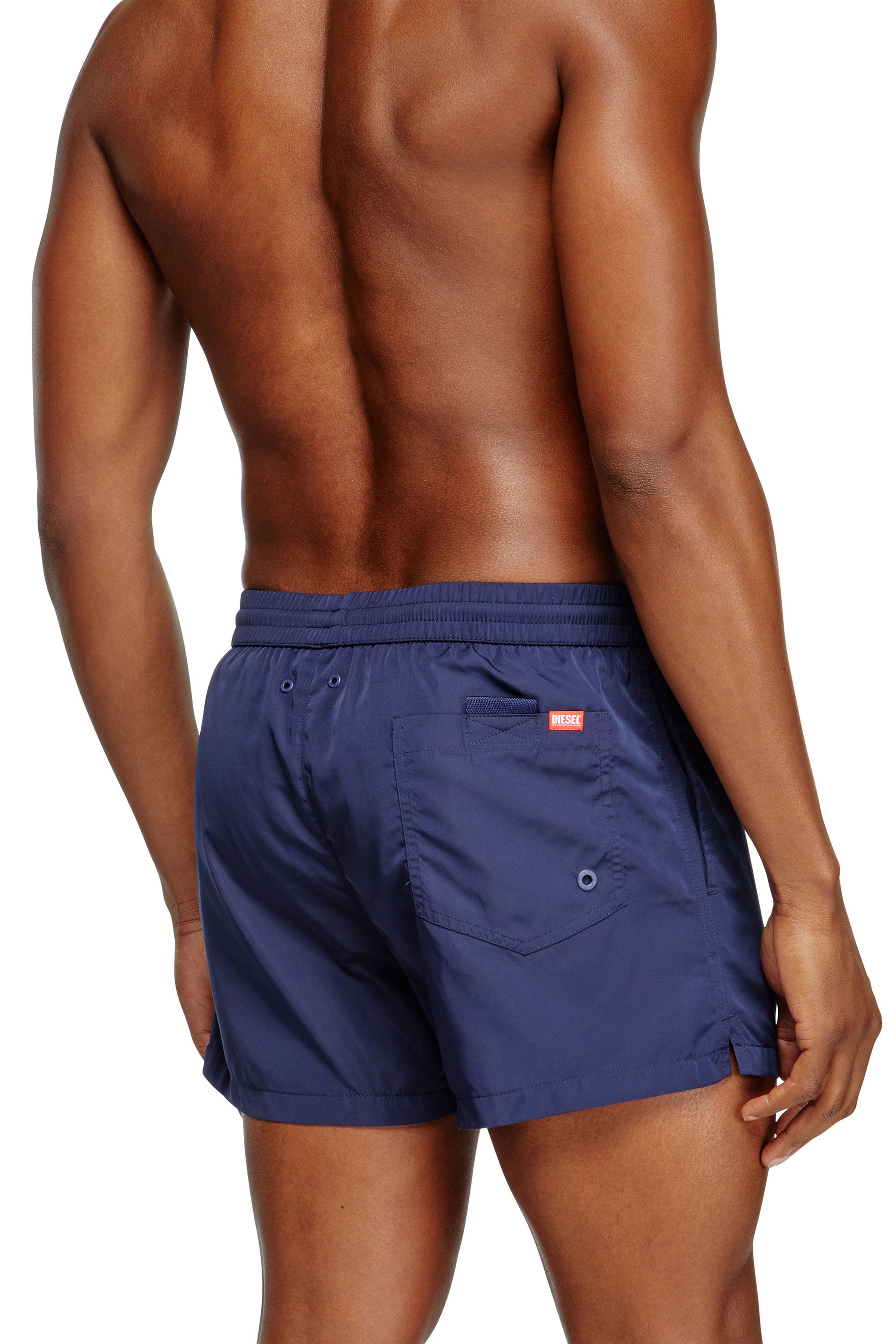 Diesel - MARIO-34-D-CORE, Short de bain avec logo imprimé Homme in Bleu - 3