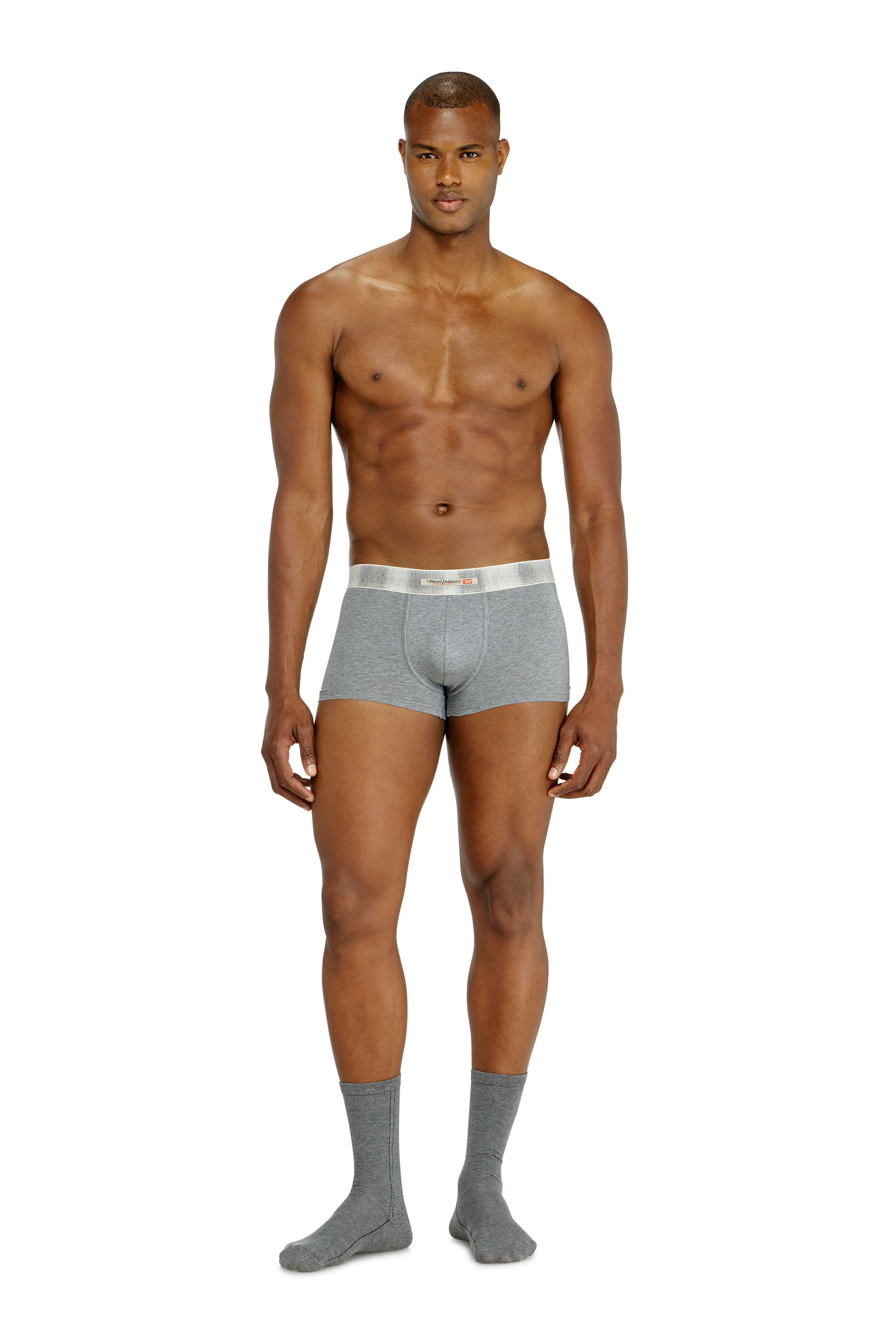 Diesel - DAMIEN-DNM-3PACK, Set da tre boxer in cotone elasticizzato con fascia in raso Uomo in Multicolor - 1