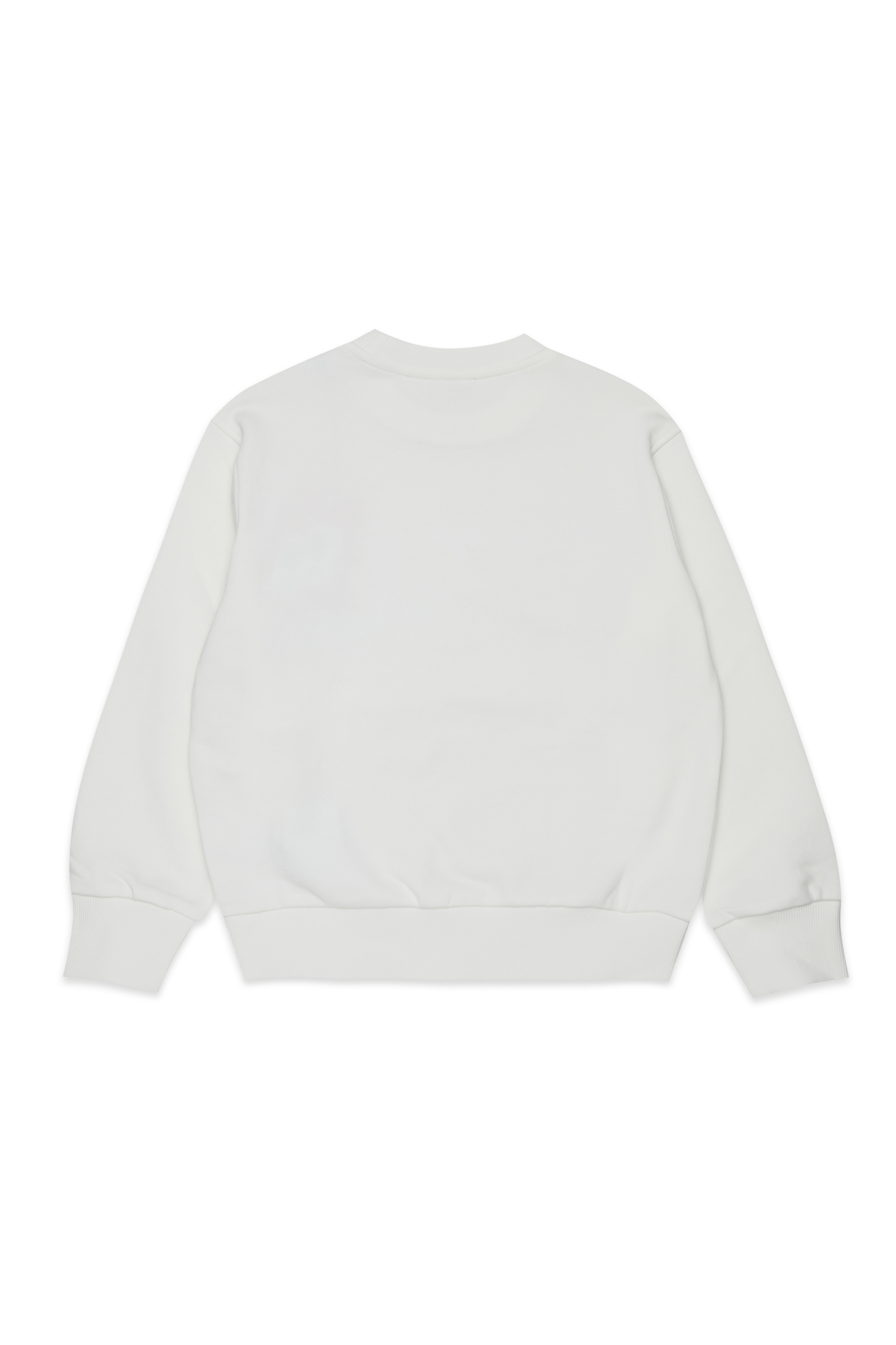 Diesel - SCRAP OVER, Felpa con stampa grafica Oval D Uomo in Bianco - 2