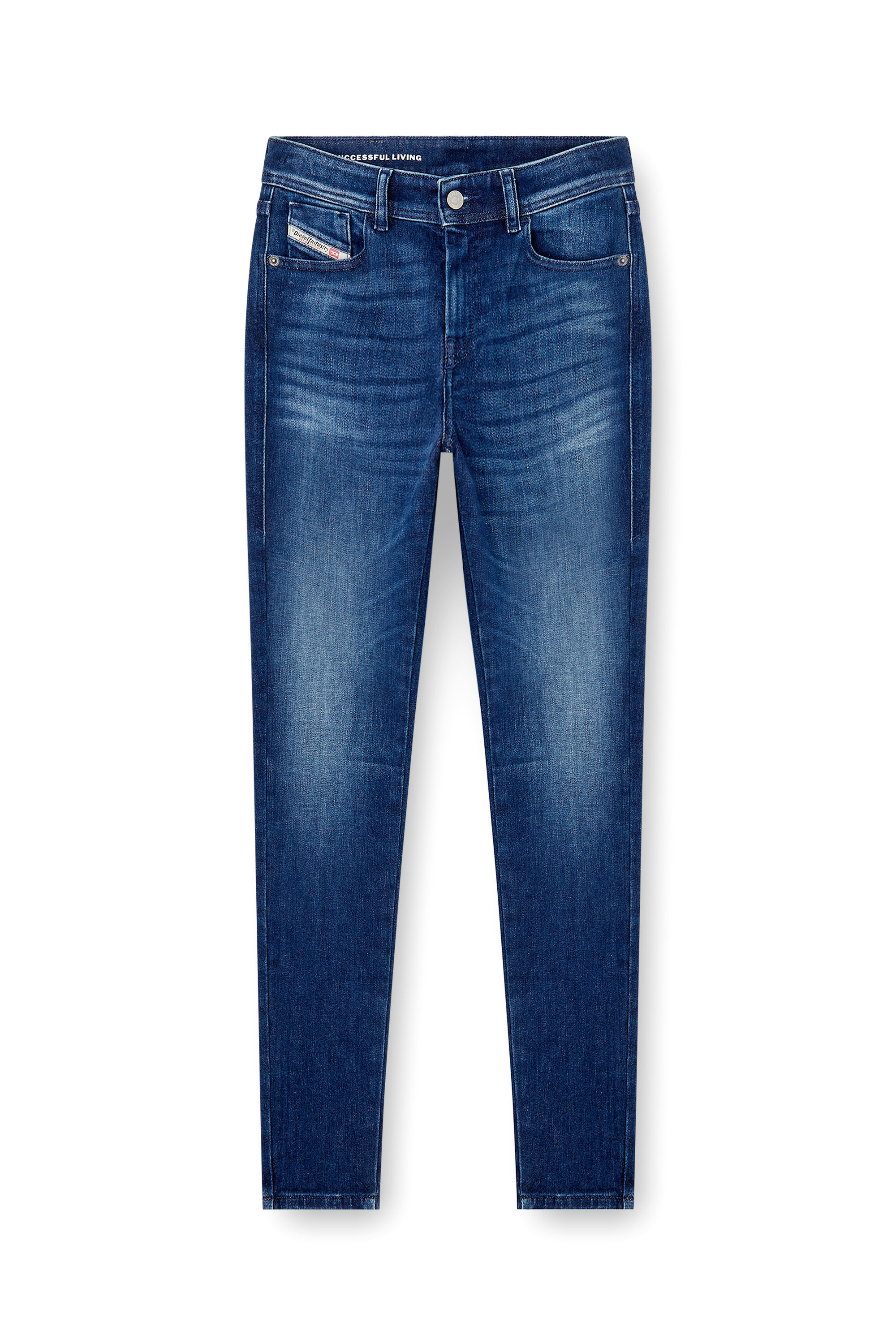 Diesel - Skinny Jeans 2017 Slandy 09N12 Donna, Blu Scuro - Image 2
