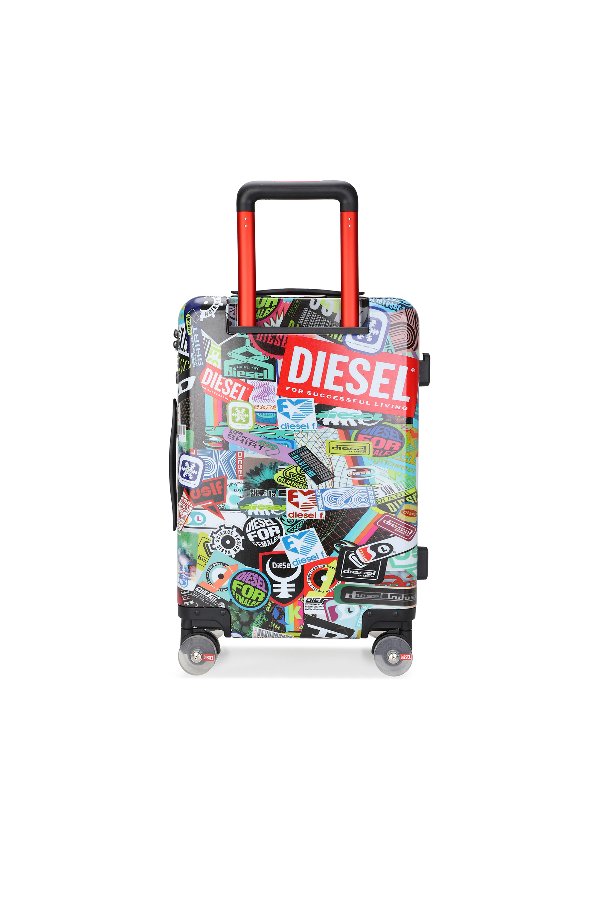 Diesel - DIESEL PC PRINTED TROLLEY-STICKERS- DSL0, Valigia stile sticker taglia S Unisex in Multicolor - 3