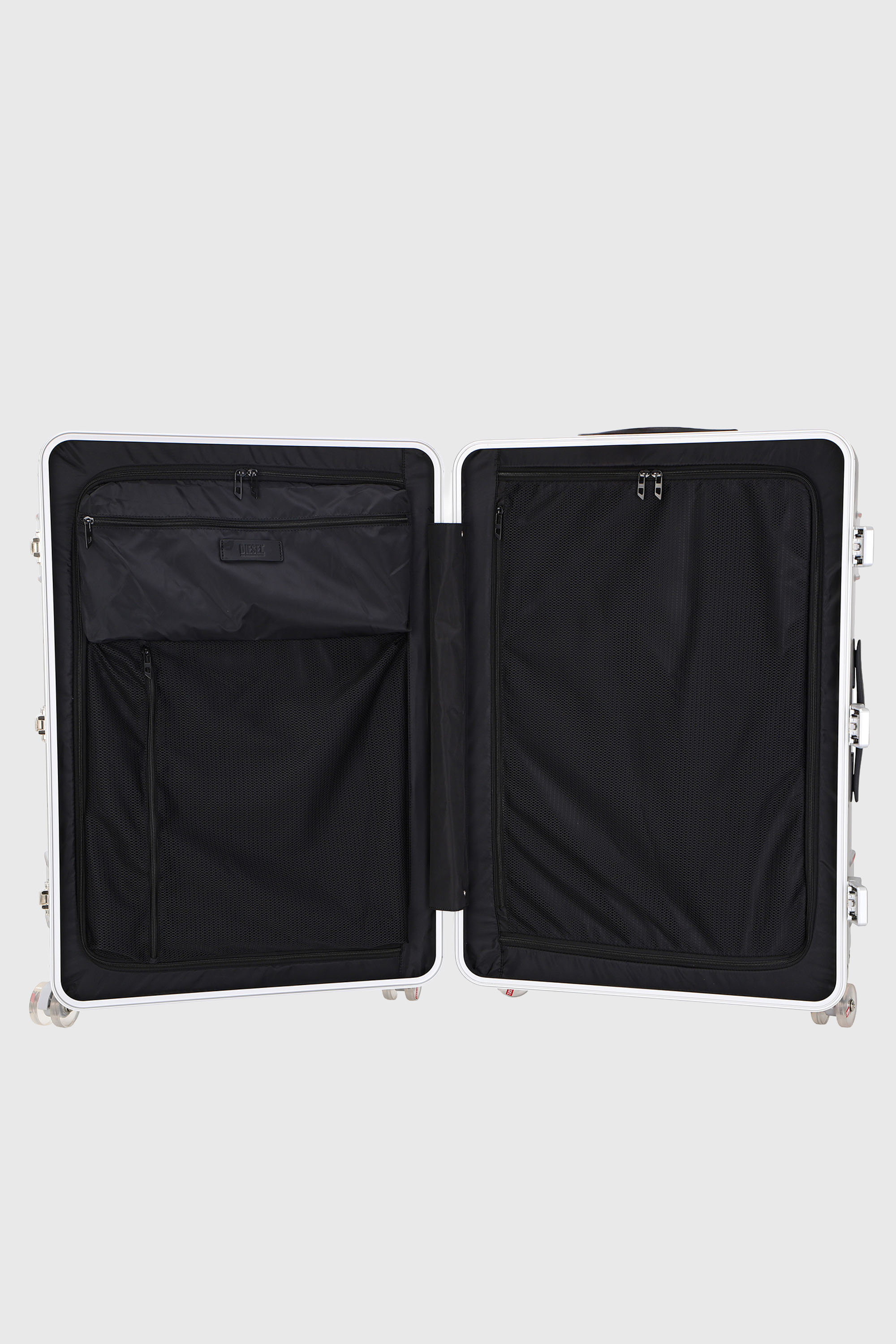 Diesel - DIESEL PC STRONG IMAGE TROLLEY- DSL003, Valigia resistente taglia L Unisex in Argento - 3