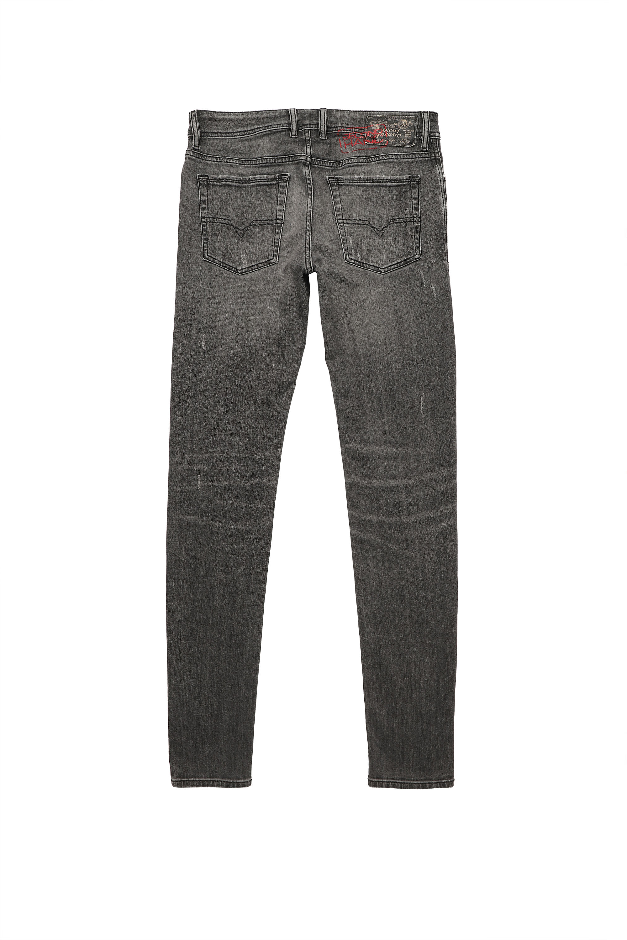 Diesel - TROXER, Herren Diesel Herren - Jeans Hellgrau in Schwarz/Dunkelgrau - 2
