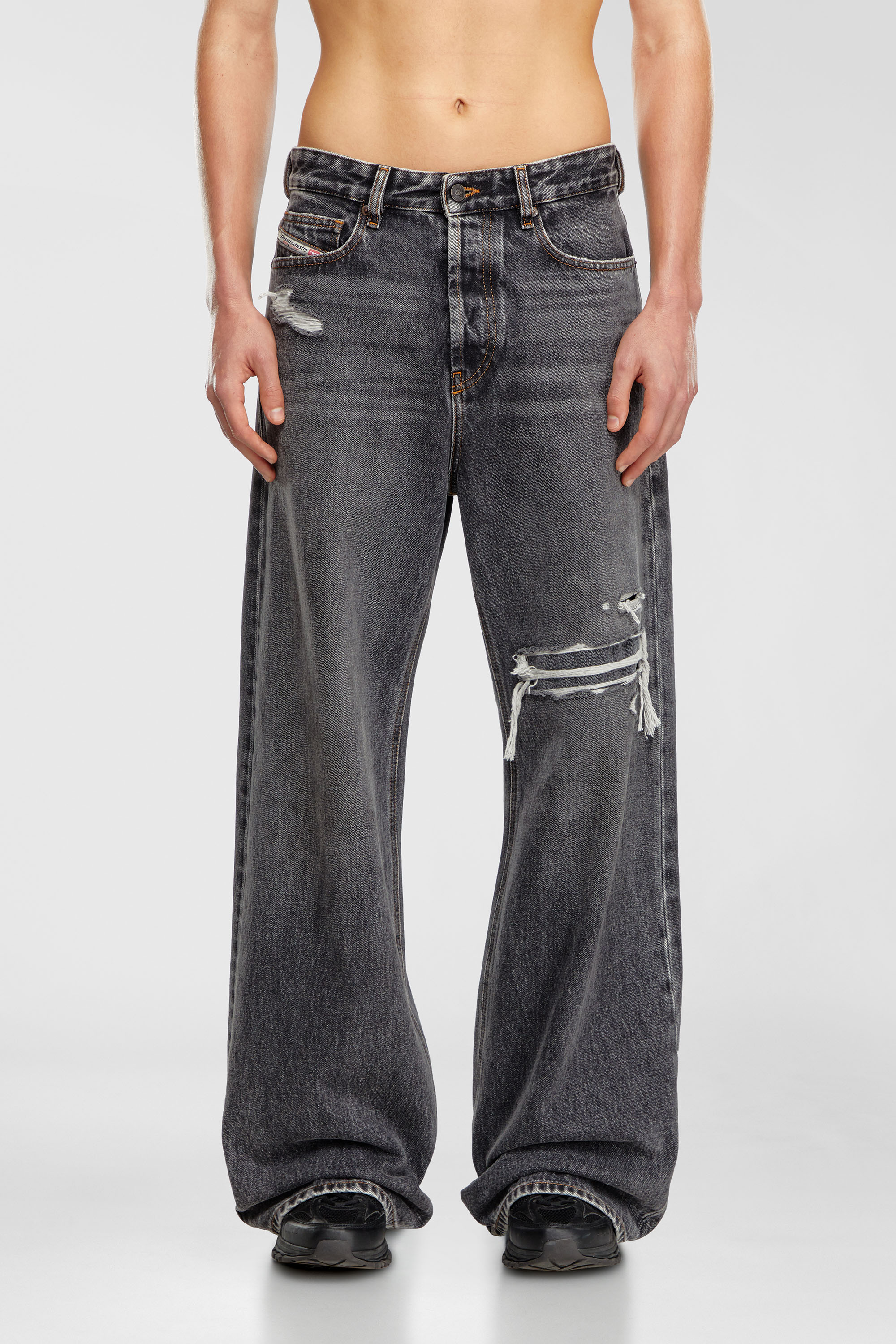 Diesel - Relaxed Jeans 1996 D-Sire 007F6 Unisex, Nero/Grigio scuro - Image 6