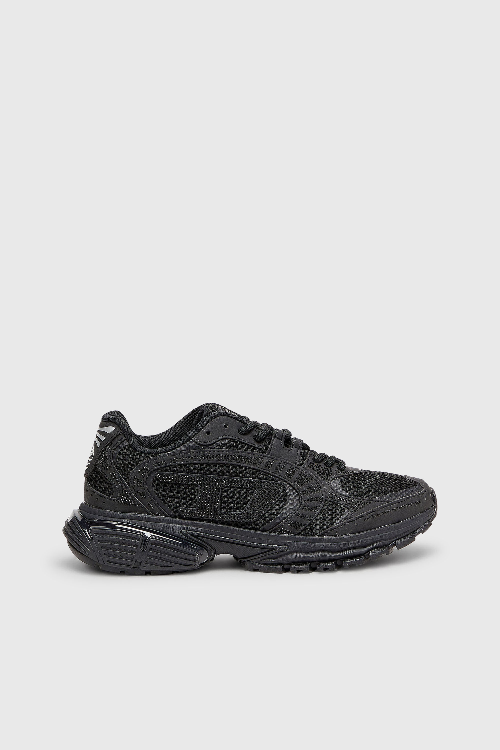 Diesel - S-PRO-V-DENSE LOW W, Damen S-Pro-V-Dense - Mesh-Sneaker mit Kristallen in Schwarz - 1