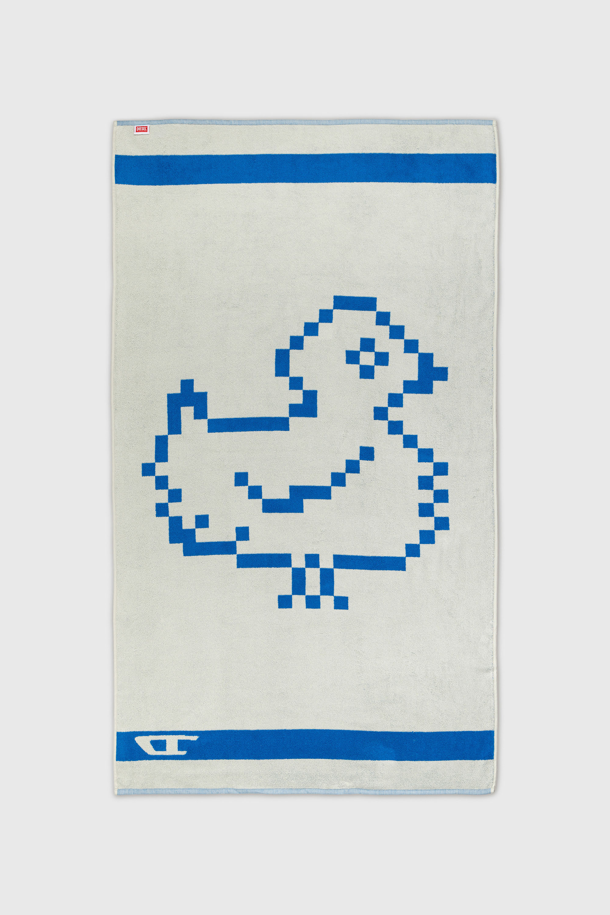 Diesel - 1018134  PIXEL TOYS 1 GREY/BLUE TOWEL, Unisex Frotteehandtuch 100x180 cm in Blau - 2