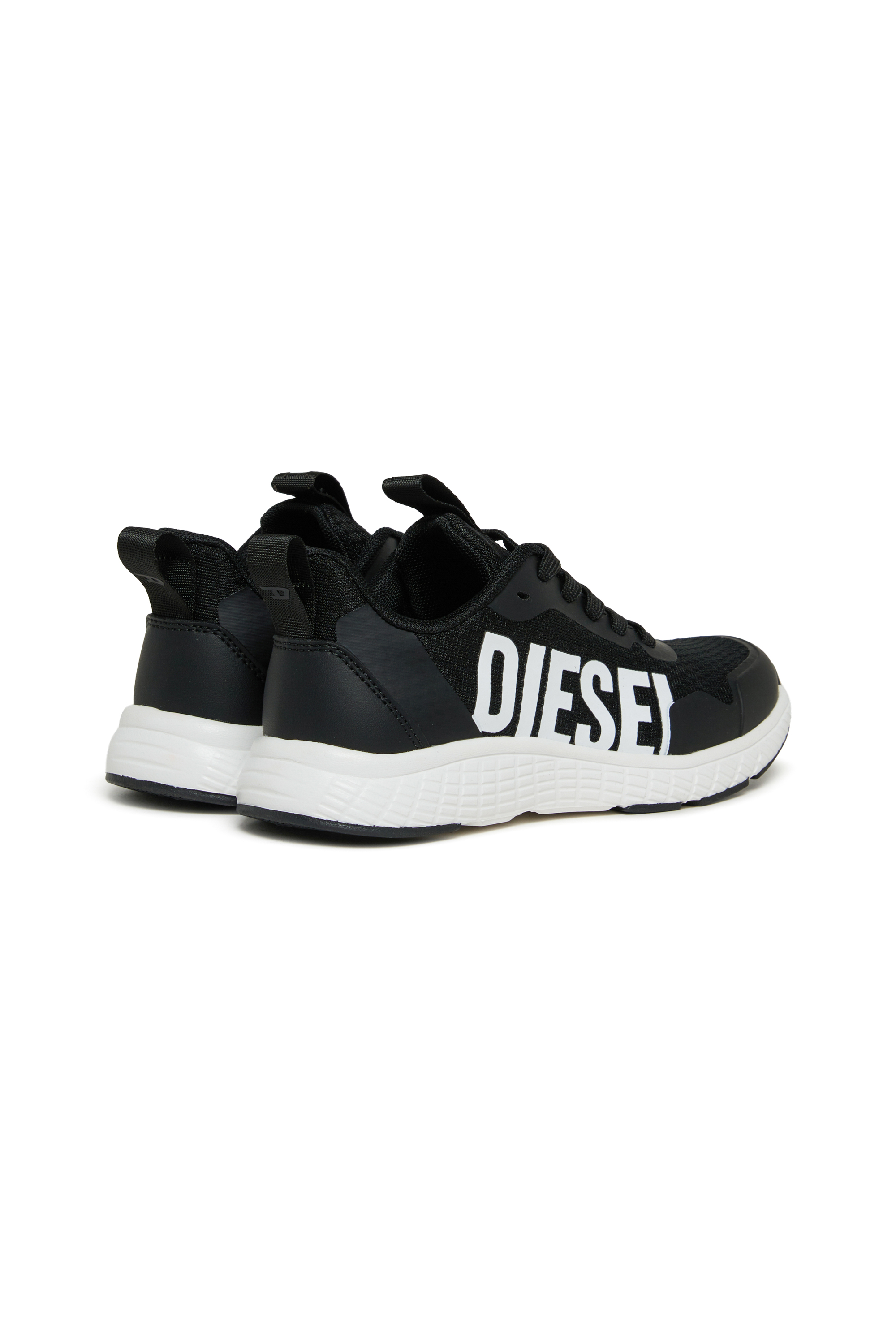 Diesel - S-RUNCOUT, Unisex's S-Runcout - Sneakers with maxi Diesel logo in Black - 3