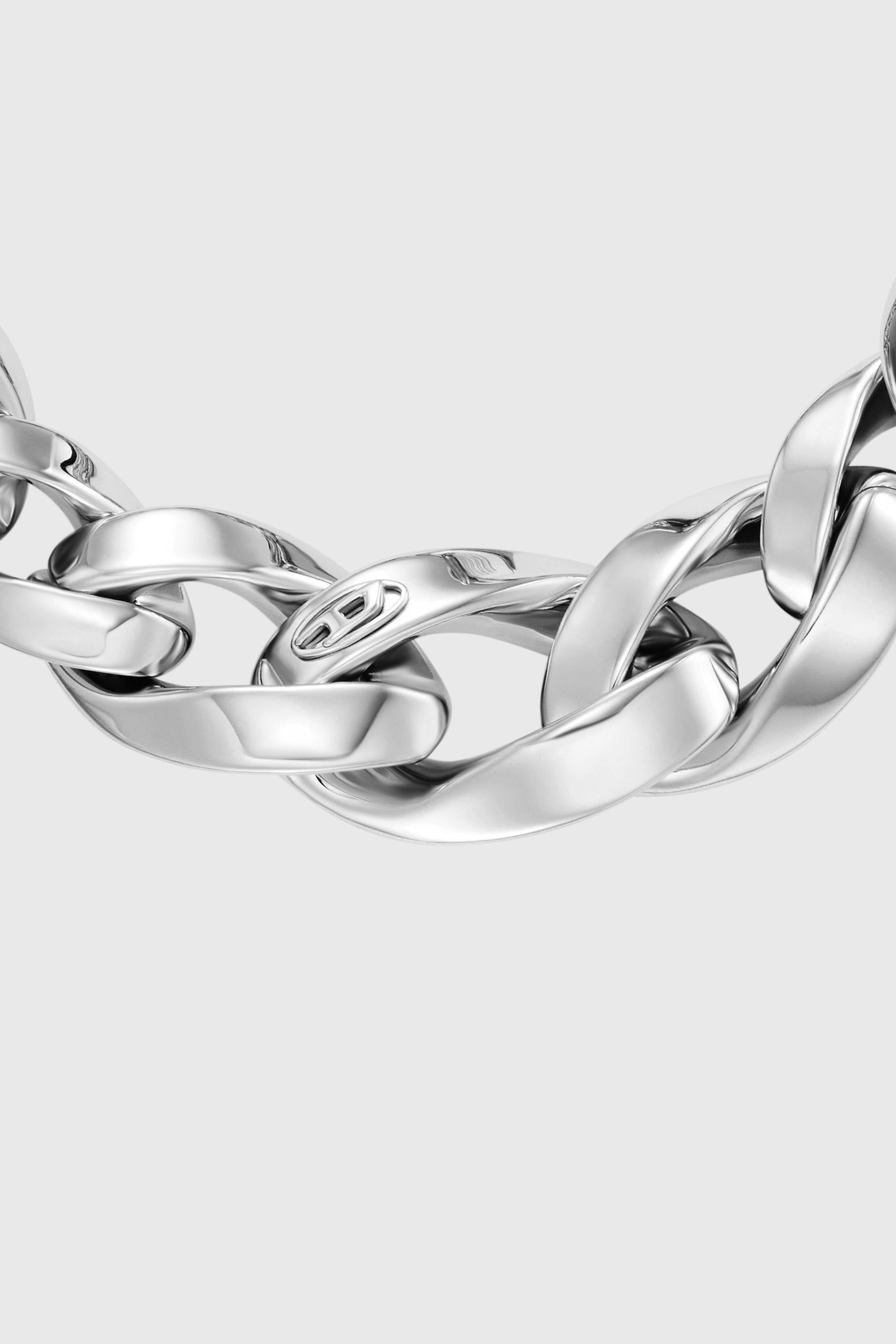 Diesel - DX1721040, Bracciale a catena in acciaio inox Unisex in Argento - 3