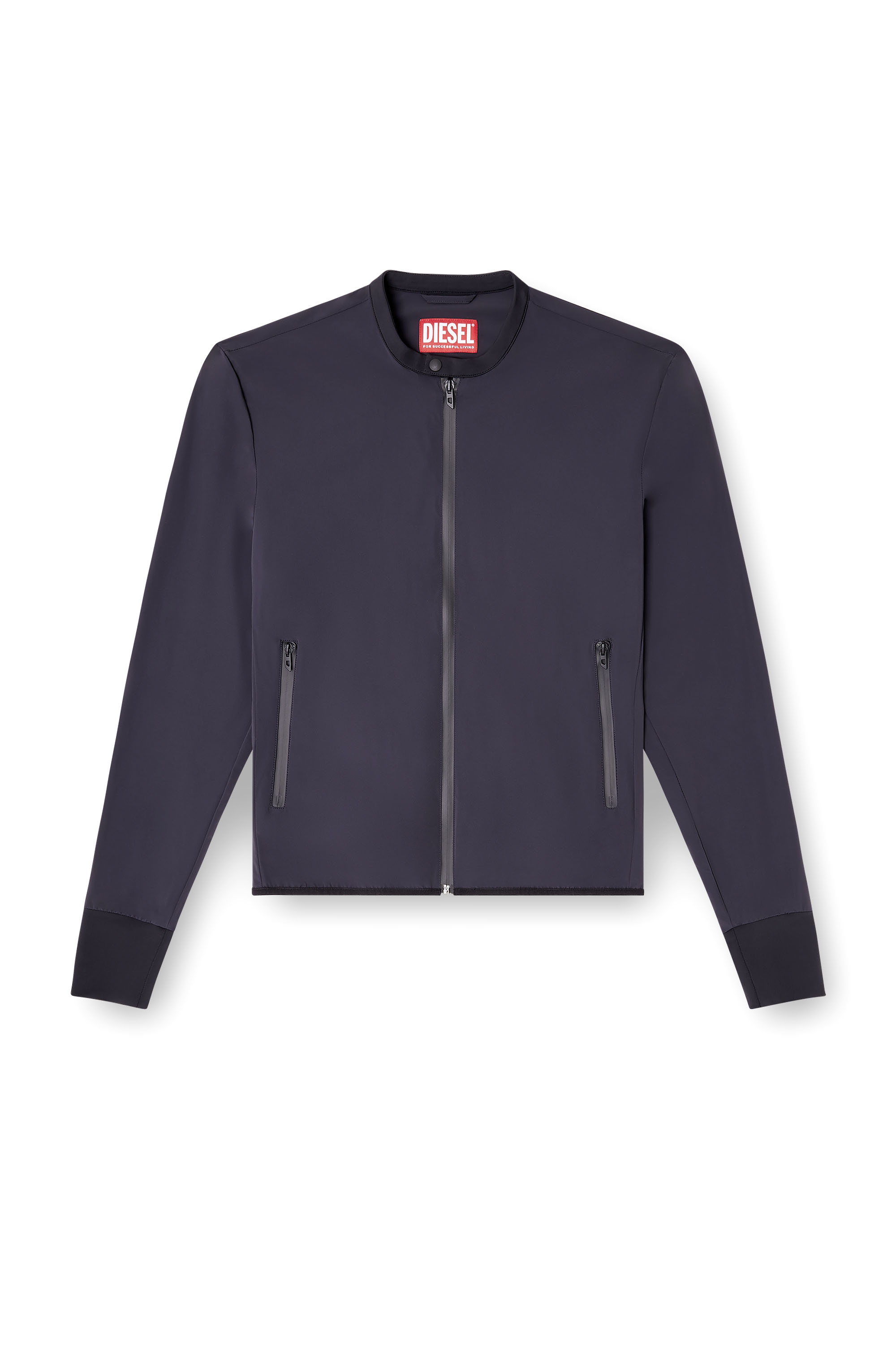Diesel - J-DOMNALL-NY, Herren Jacke aus Bi-Stretch-Nylon in Dunkelblau - 3