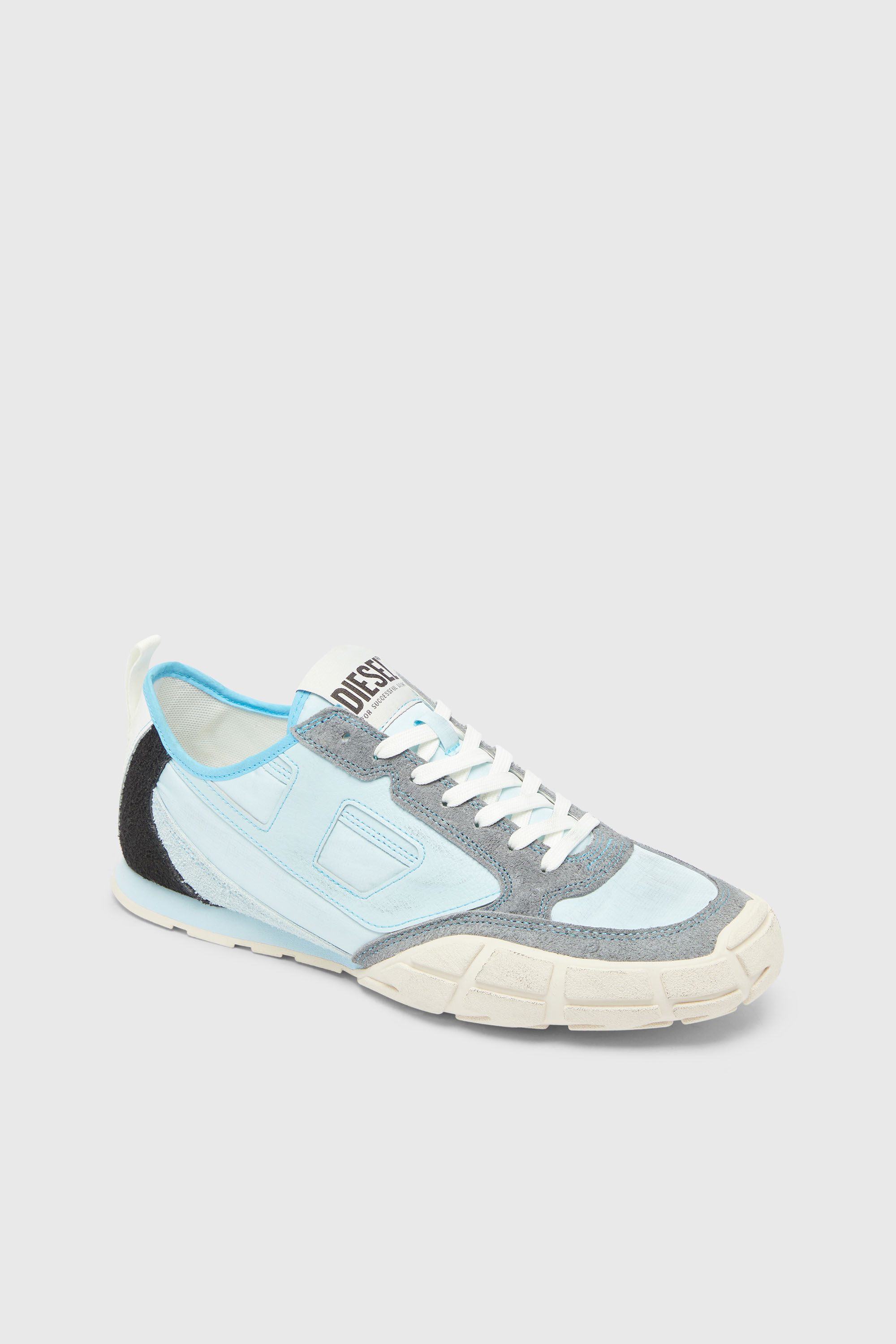 Diesel - S-PAGODHA LOW, Herren S-Pagodha &ndash; Sneakers aus Leder und Nylon in Hellblau - 6