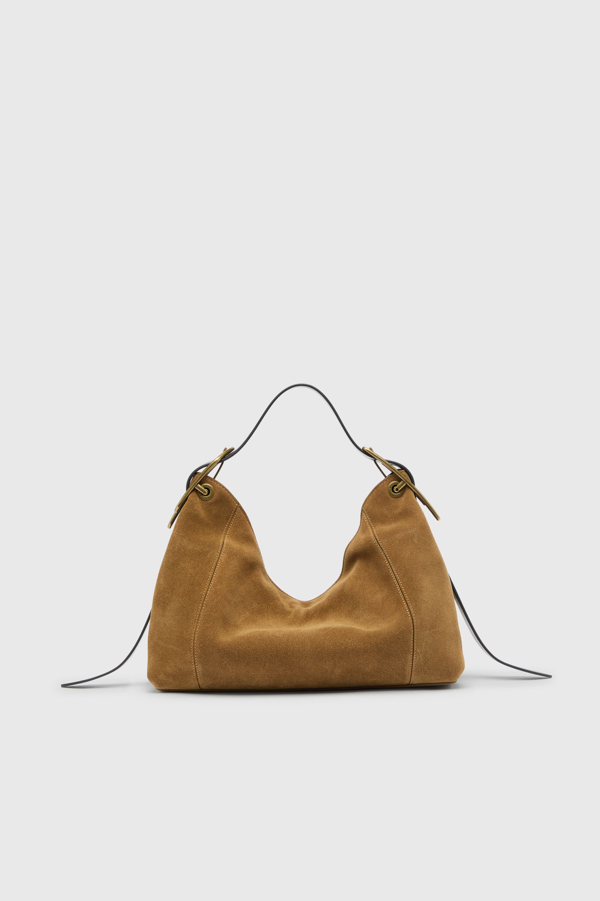 Diesel - D-LINE HOBO S, D-Line Sac port&eacute; &eacute;paule en daim cir&eacute; Femme in Marron - 2