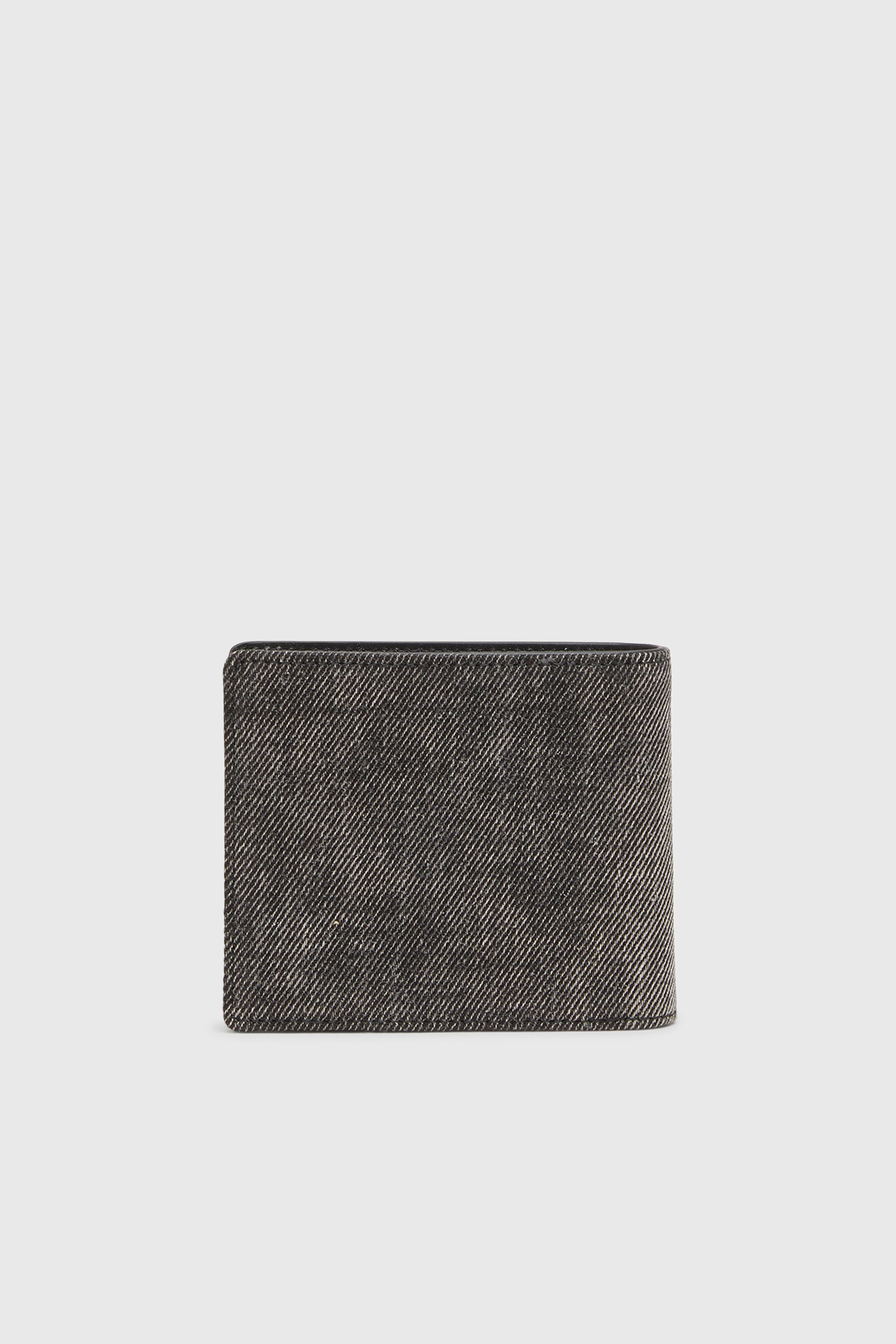 Diesel - 1DR BI FOLD COIN S 3D, Portafoglio in denim lavato Unisex in Grigio - 2