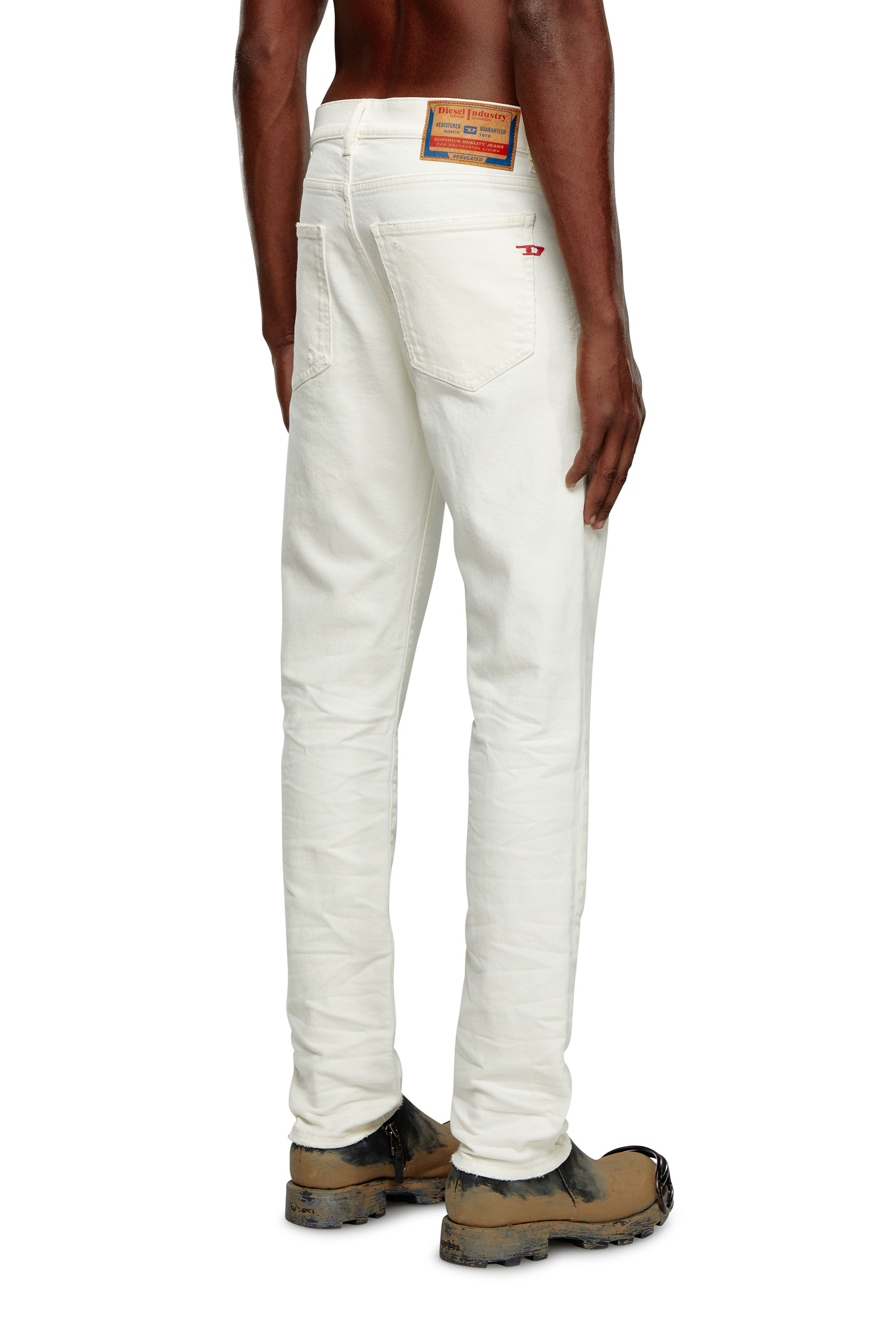Diesel - Slim Jeans 2019 D-Strukt 09I15, Blanc - Image 3