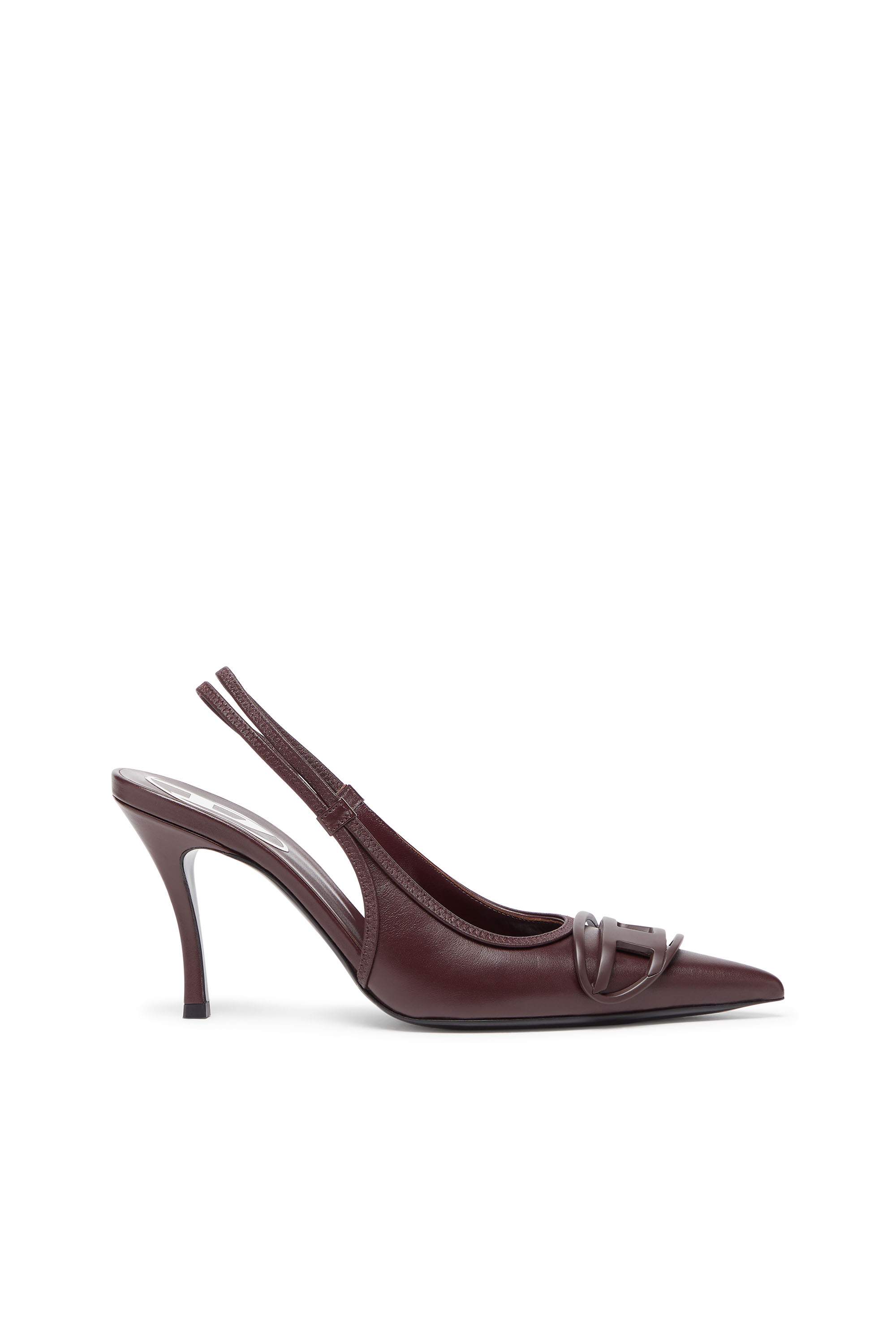 Diesel - D-VENUS SB, D-Venus-Décolleté slingback in nappa burgundy Donna in Rosso - 1