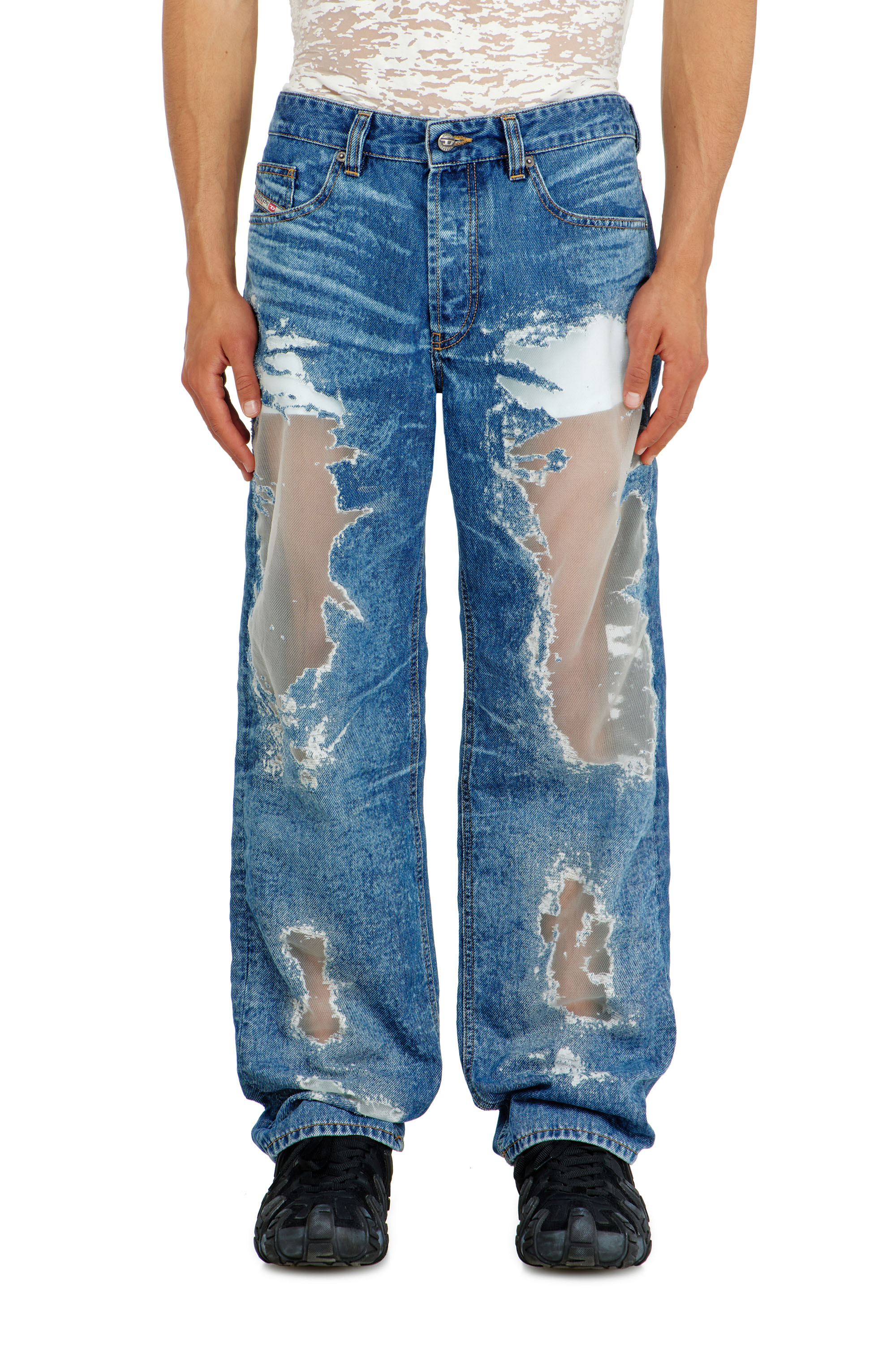 Diesel - Herren Regular Jeans 2024 D-Macs 068ZH, Mittelblau - 2