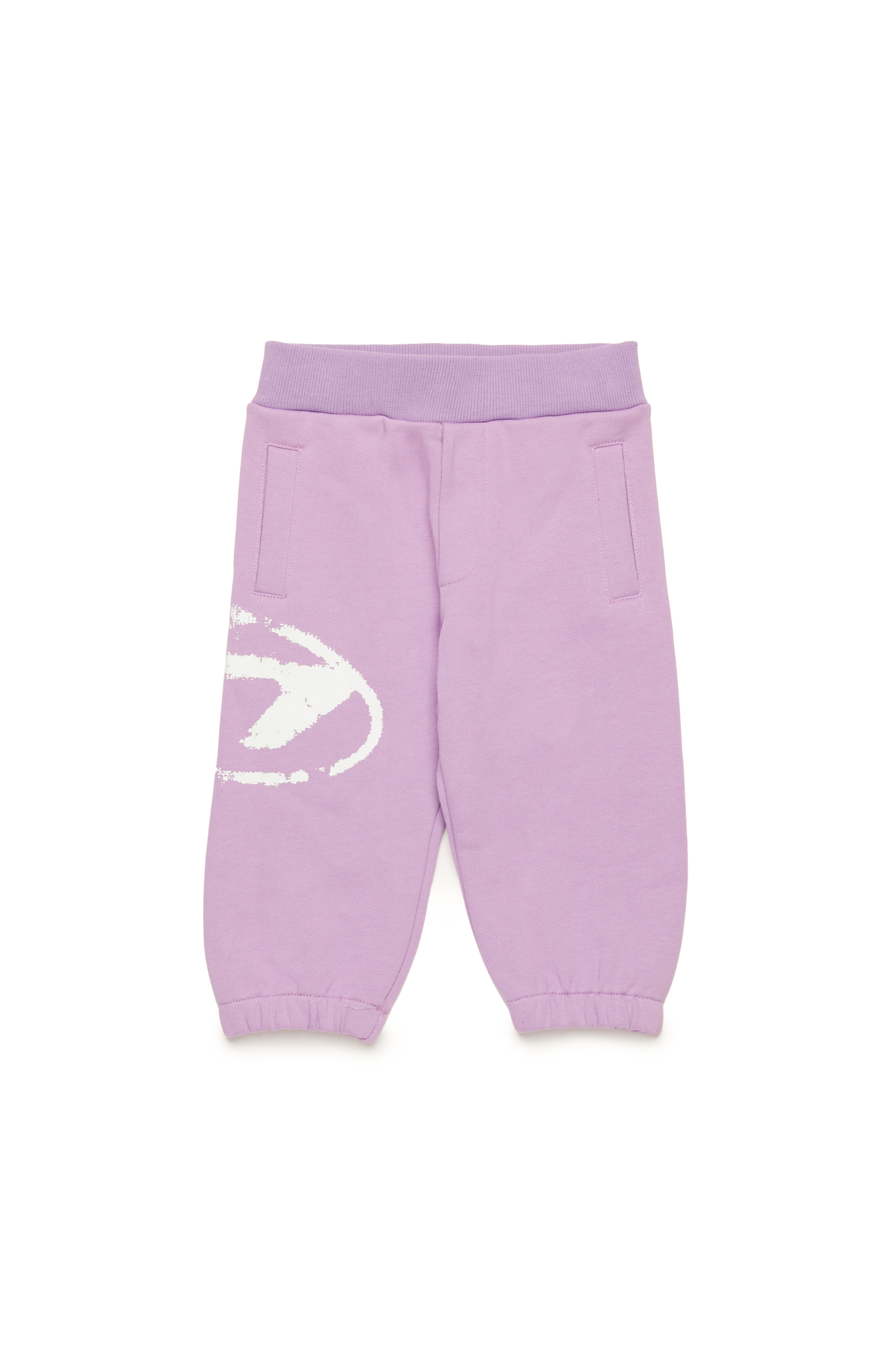 Diesel - PESDIB, Pantalon de survêtement avec logo Oval D effet vieilli Mixte in Violet - 1