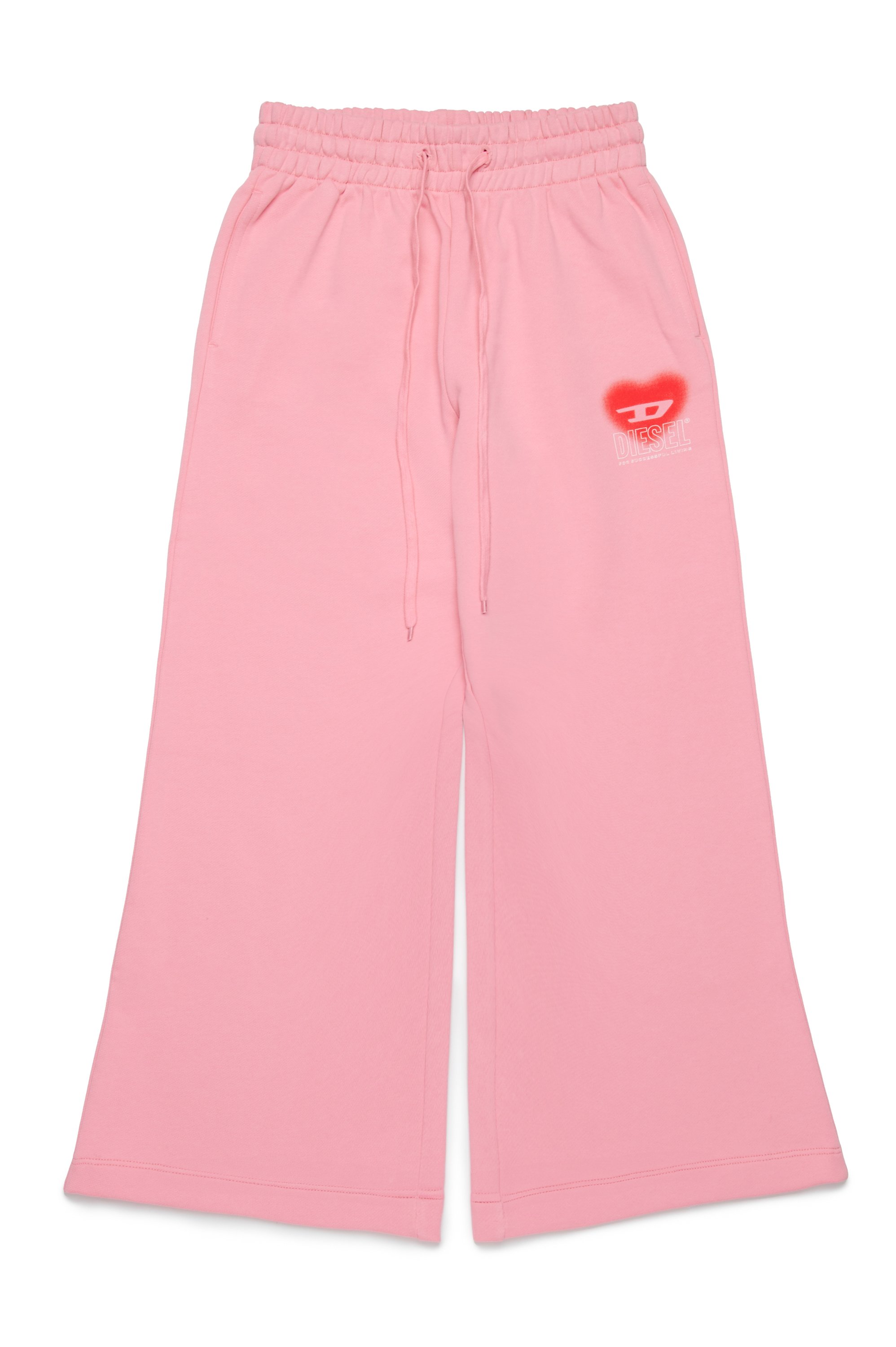 Diesel - PCUORE, Pantalon de survêtement avec graphique de cœur D Femme in Rose - 1