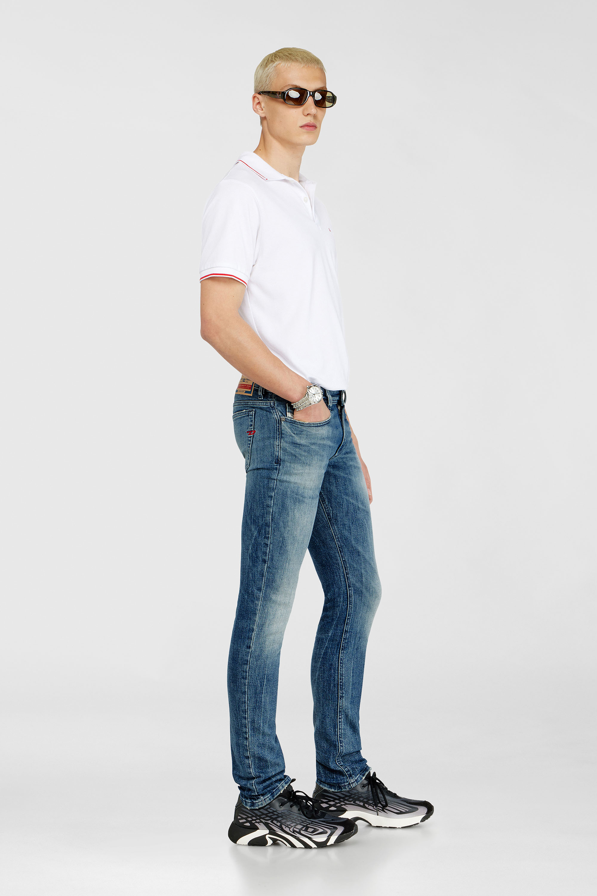 Diesel - Skinny Jeans 1979 Sleenker 0KBBE Uomo, Blu medio - Image 2