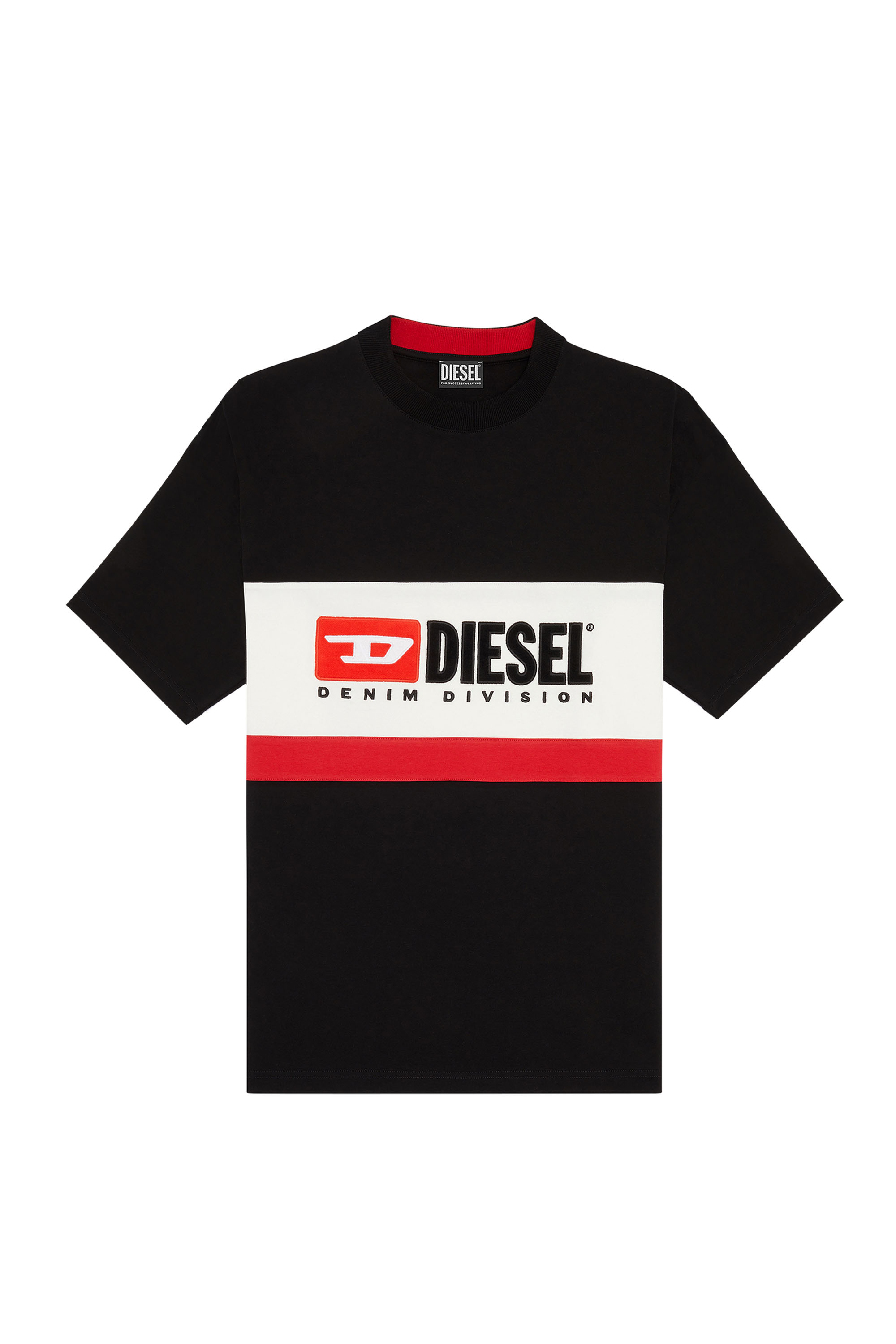 Diesel - T-STREAP-DIVISION, Noir - Image 1