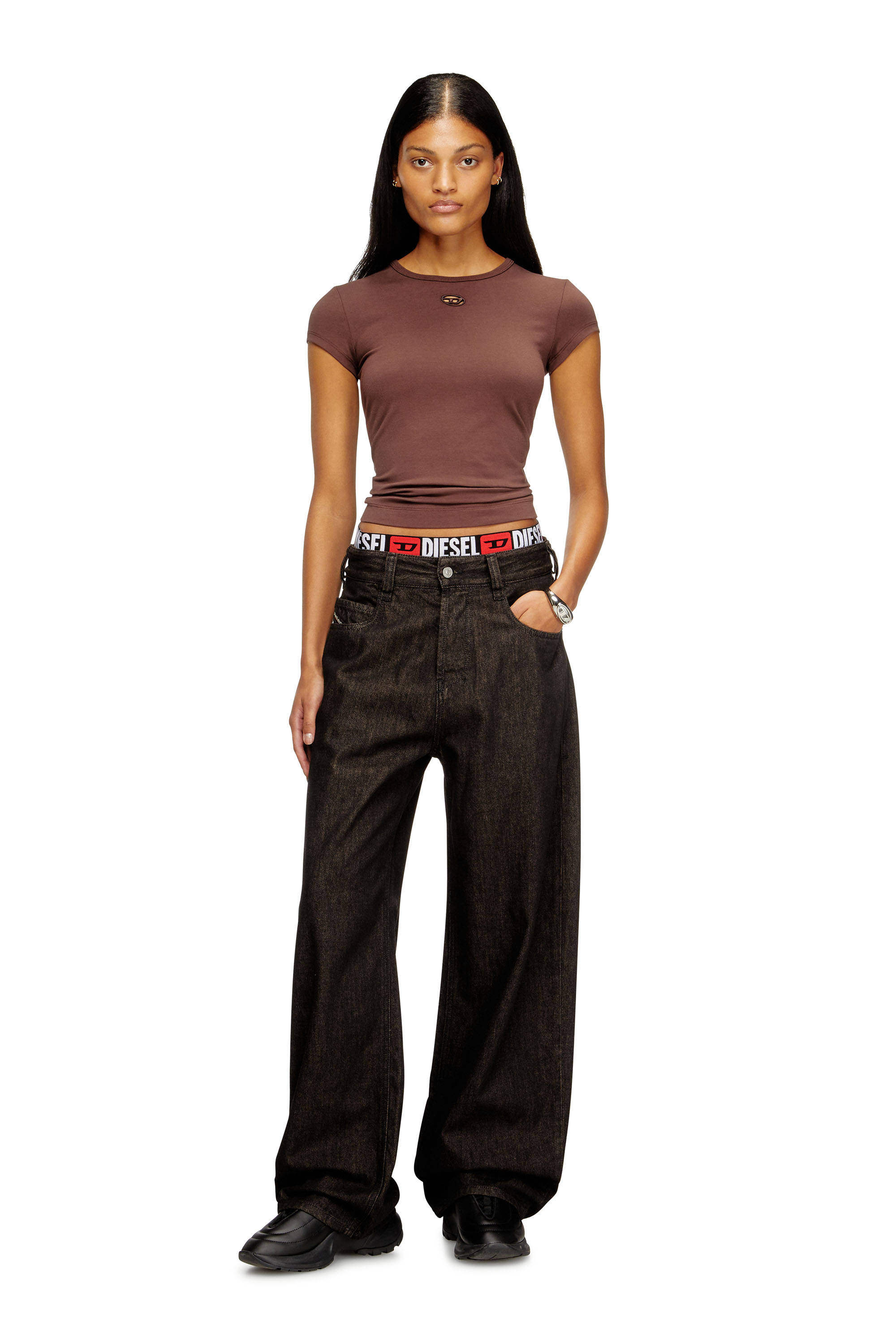 Diesel - Relaxed Jeans 1997 D-Enim 09N25 Unisex, Nero/Grigio scuro - Image 4