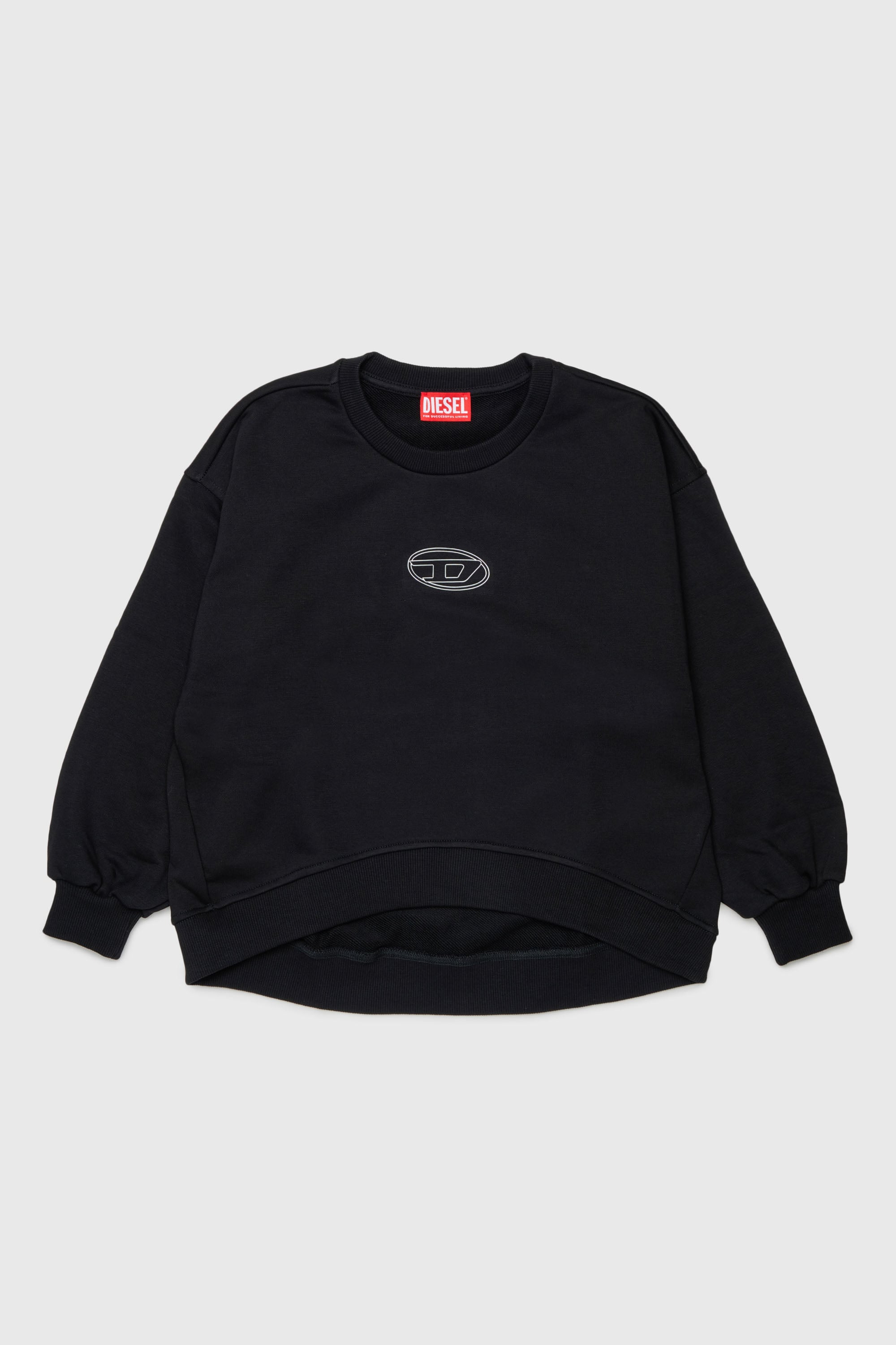 Diesel - SALILLY, Damen Sweatshirt mit Oval D Logo in Schwarz - 1