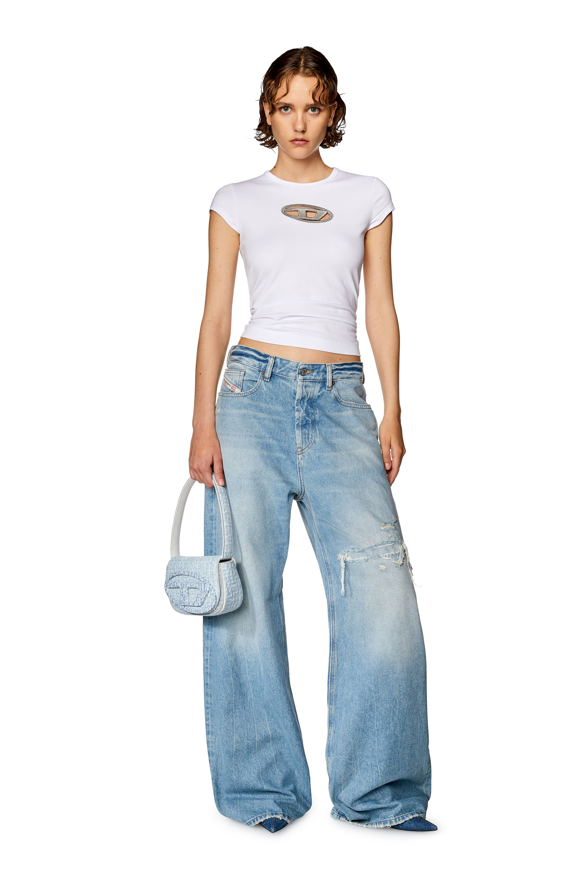 Diesel - Relaxed Jeans 1996 D-Sire 09E25 Donna, Blu Chiaro - Image 1