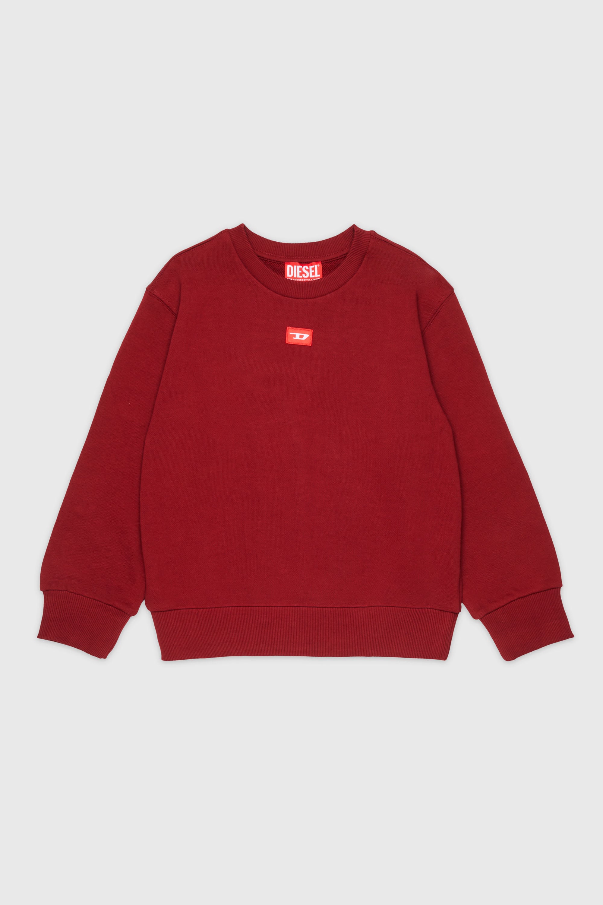 Diesel - SXGIN OVER, Sweat-shirt avec petit &eacute;cusson logo Mixte in Rouge - 1