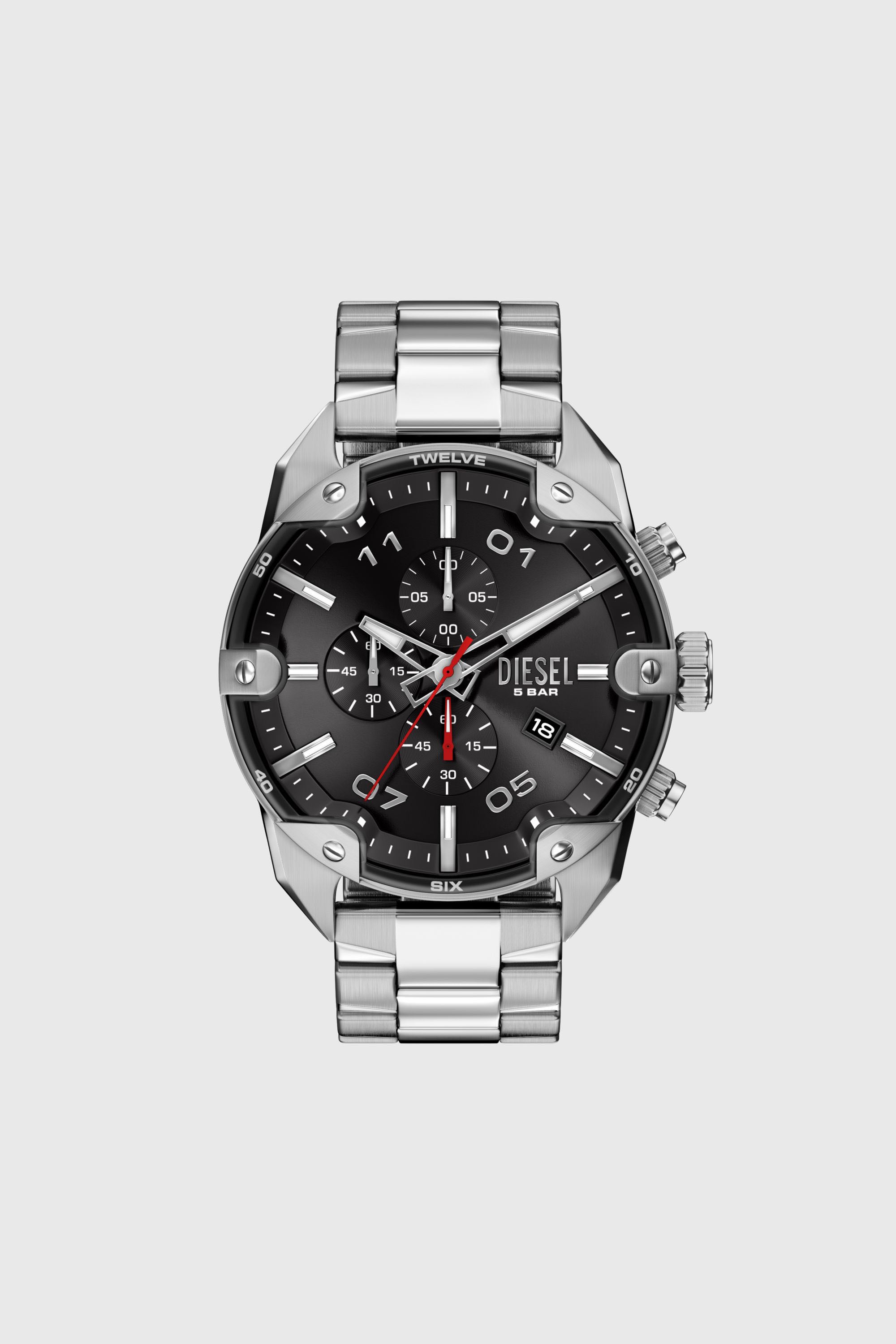 Diesel - DZ4709 WATCH, Orologio Spiked in acciaio inox Uomo in Argento - 1