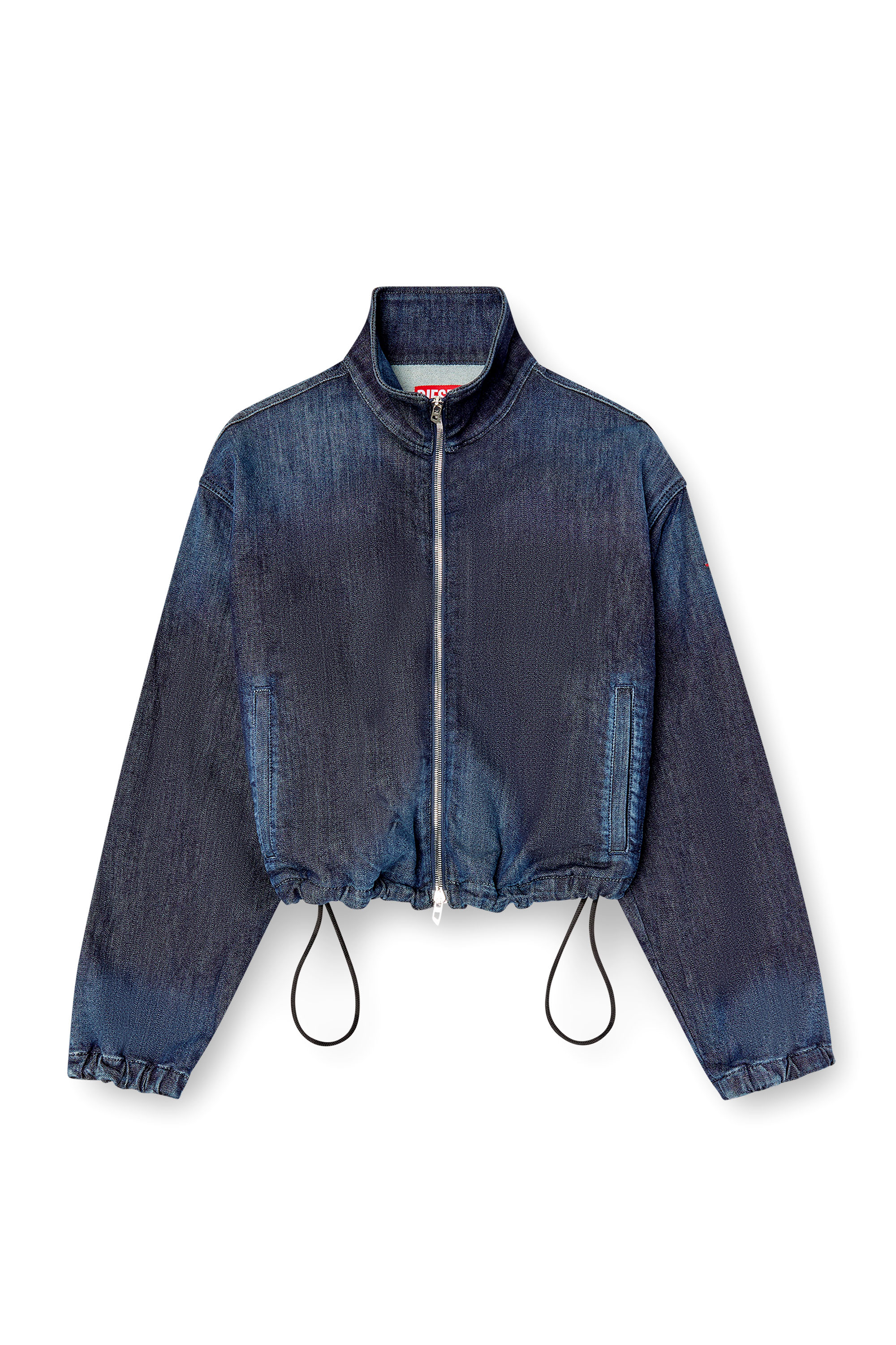 Diesel - DE-SANDERZ JOGG, Giacca a collo alto in JoggJeans Donna in Blu - 3