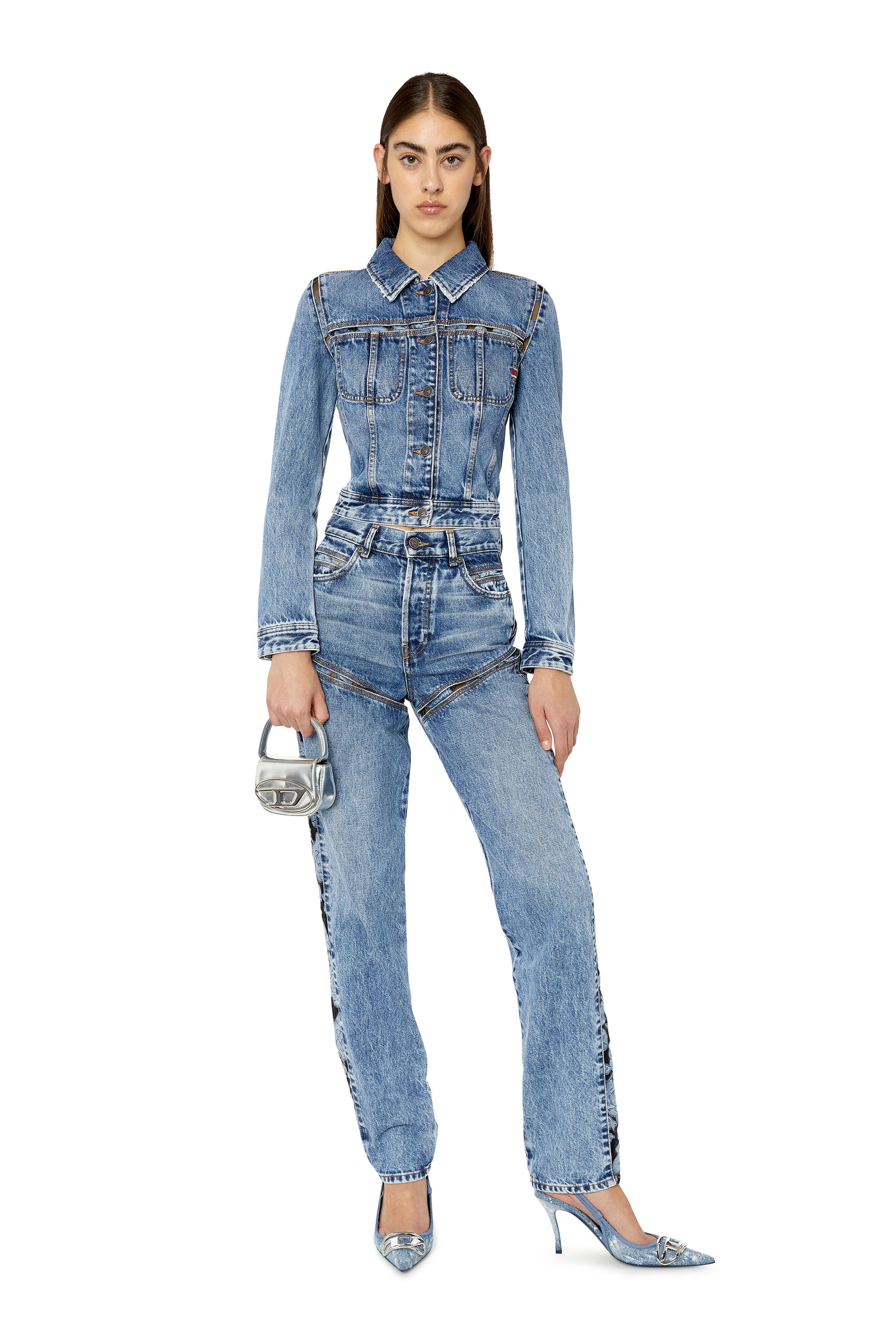 Diesel - D-Pilut 007J3 Straight Jeans, Bleu moyen - Image 5