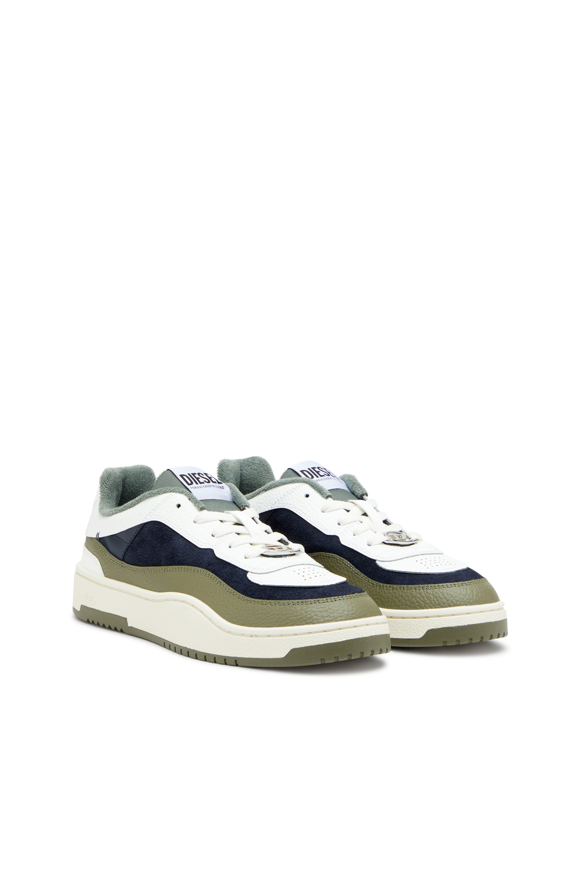 S-OVAL SKATE LOW, Bianco/Verde