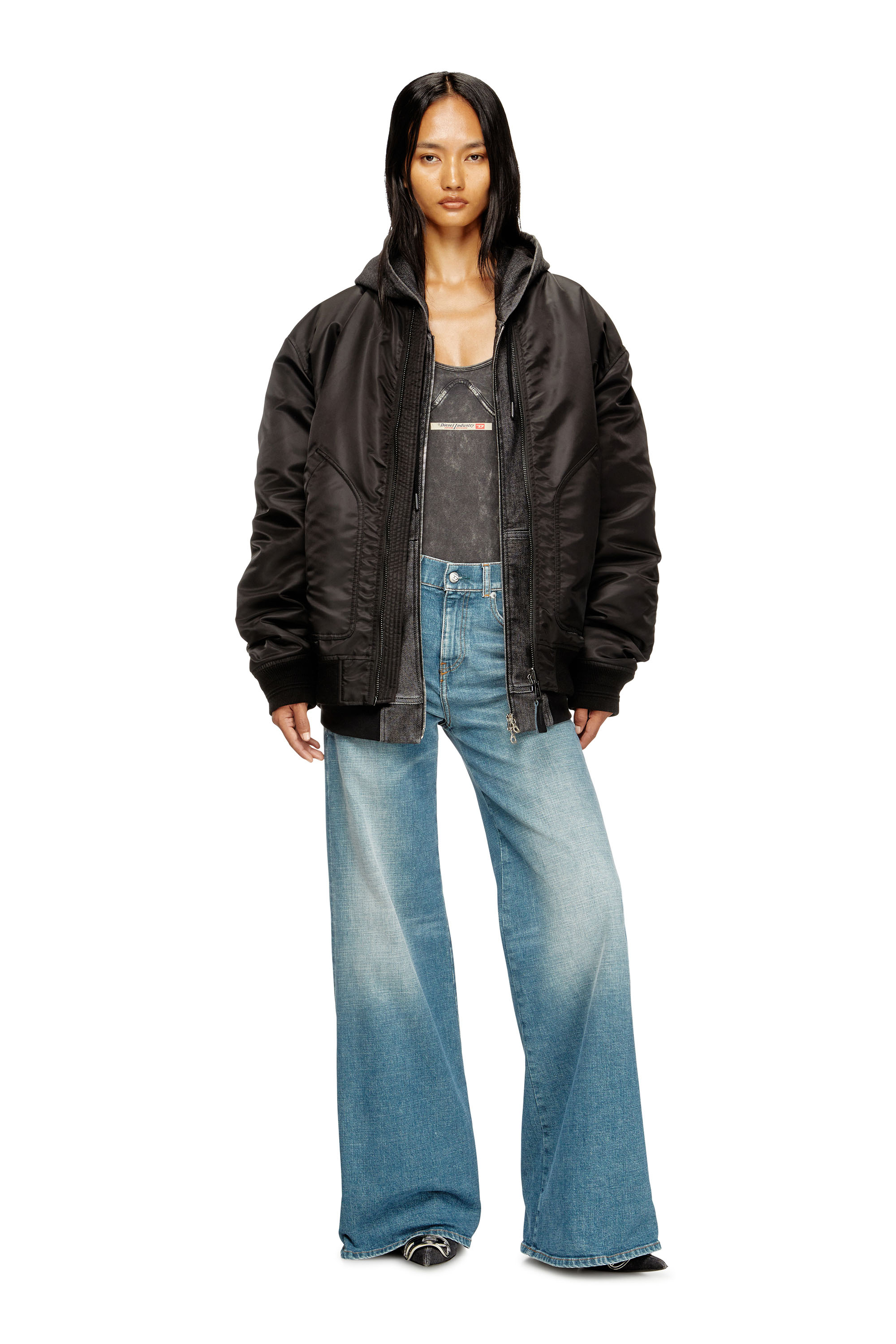 Diesel - Flare Jeans 1978 D-Akemi 09M58 Femme, Bleu moyen - Image 2