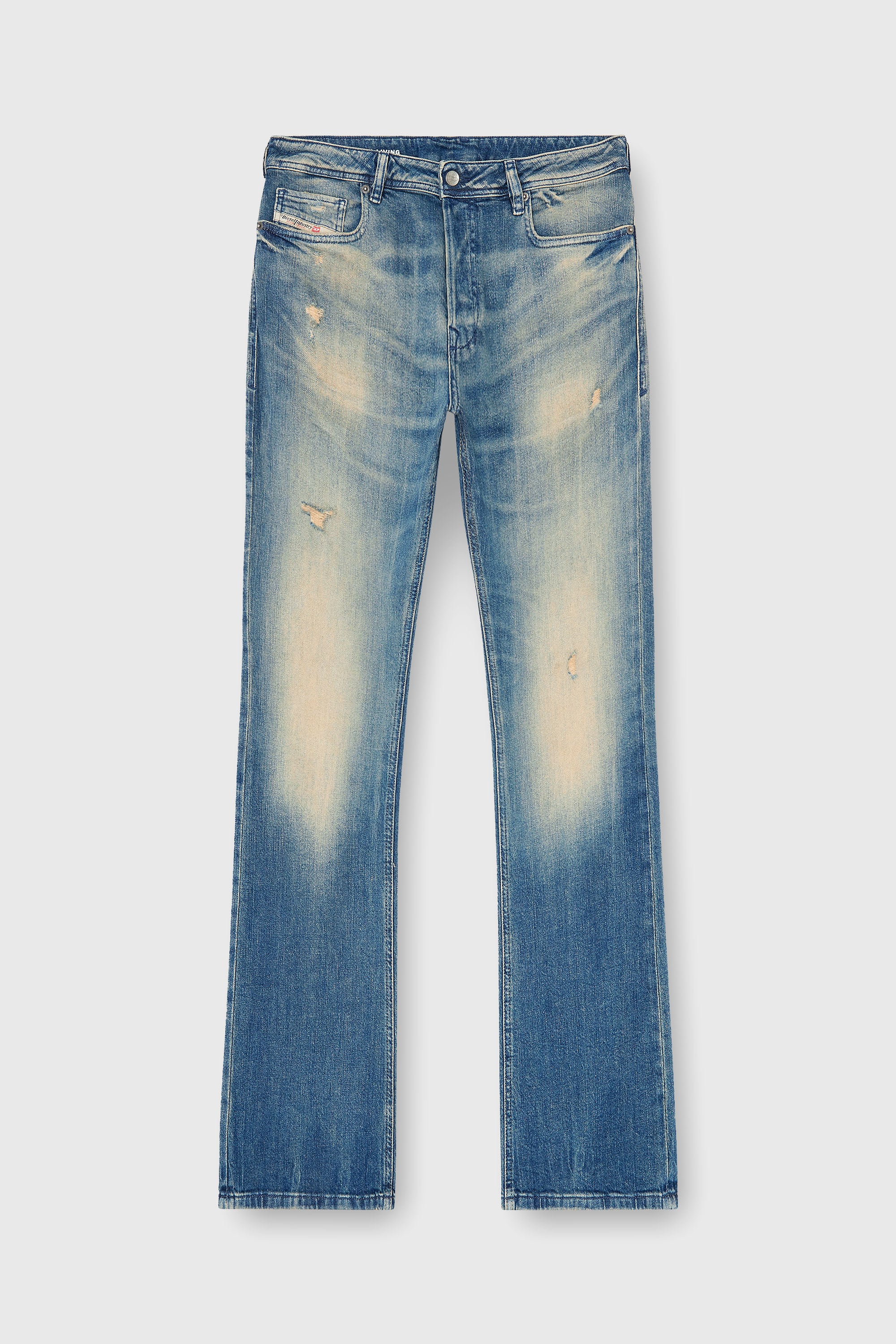 Diesel - Bootcut Jeans 2007 Zatiny 0KBBW Uomo, Blu medio - Image 2
