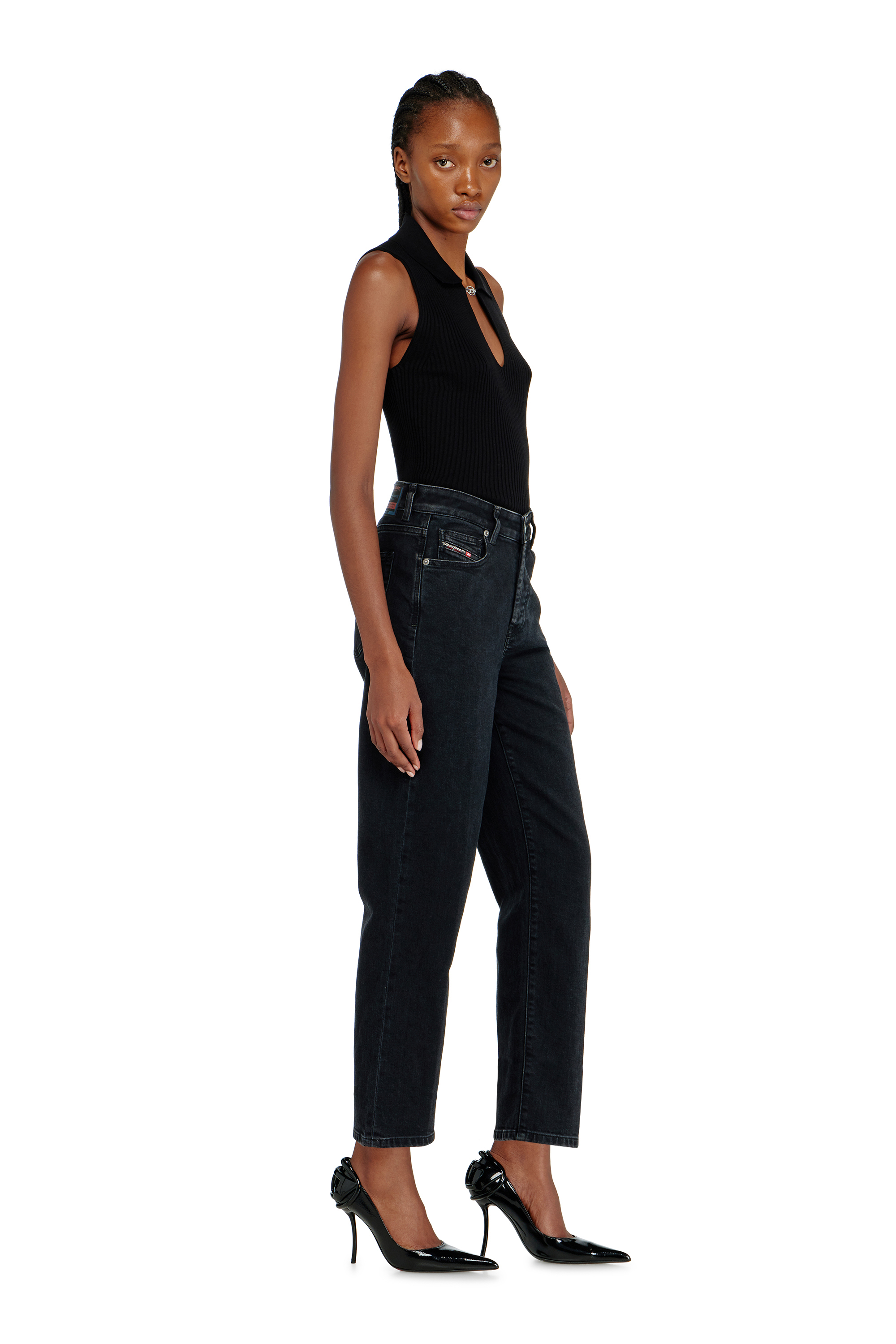 Diesel - Regular Jeans 1981 D-Went 09N89 Femme, Noir/Gris fonc&eacute; - Image 2