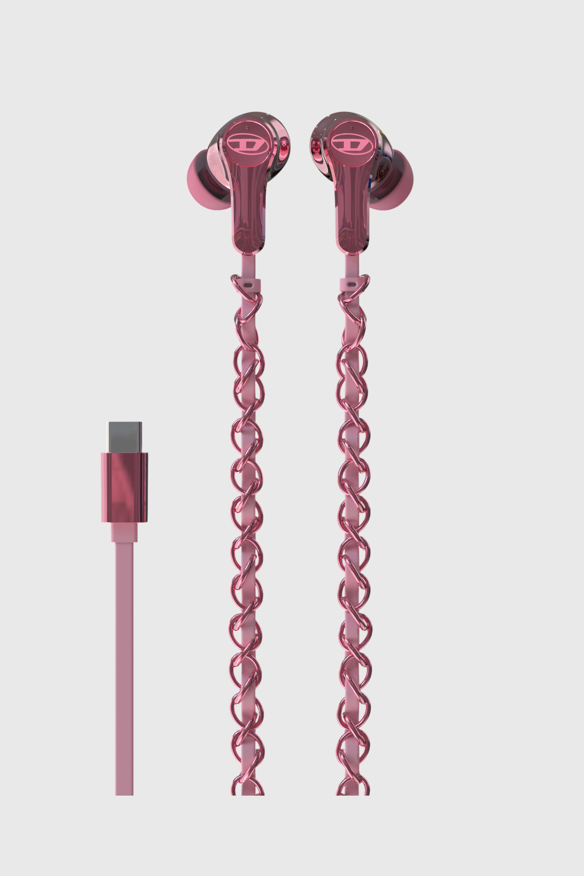 Diesel - 60688 WIRED EARBUDS WIRED EARBUDS, Unisex Wired Earbuds und charms in Rosa - 2