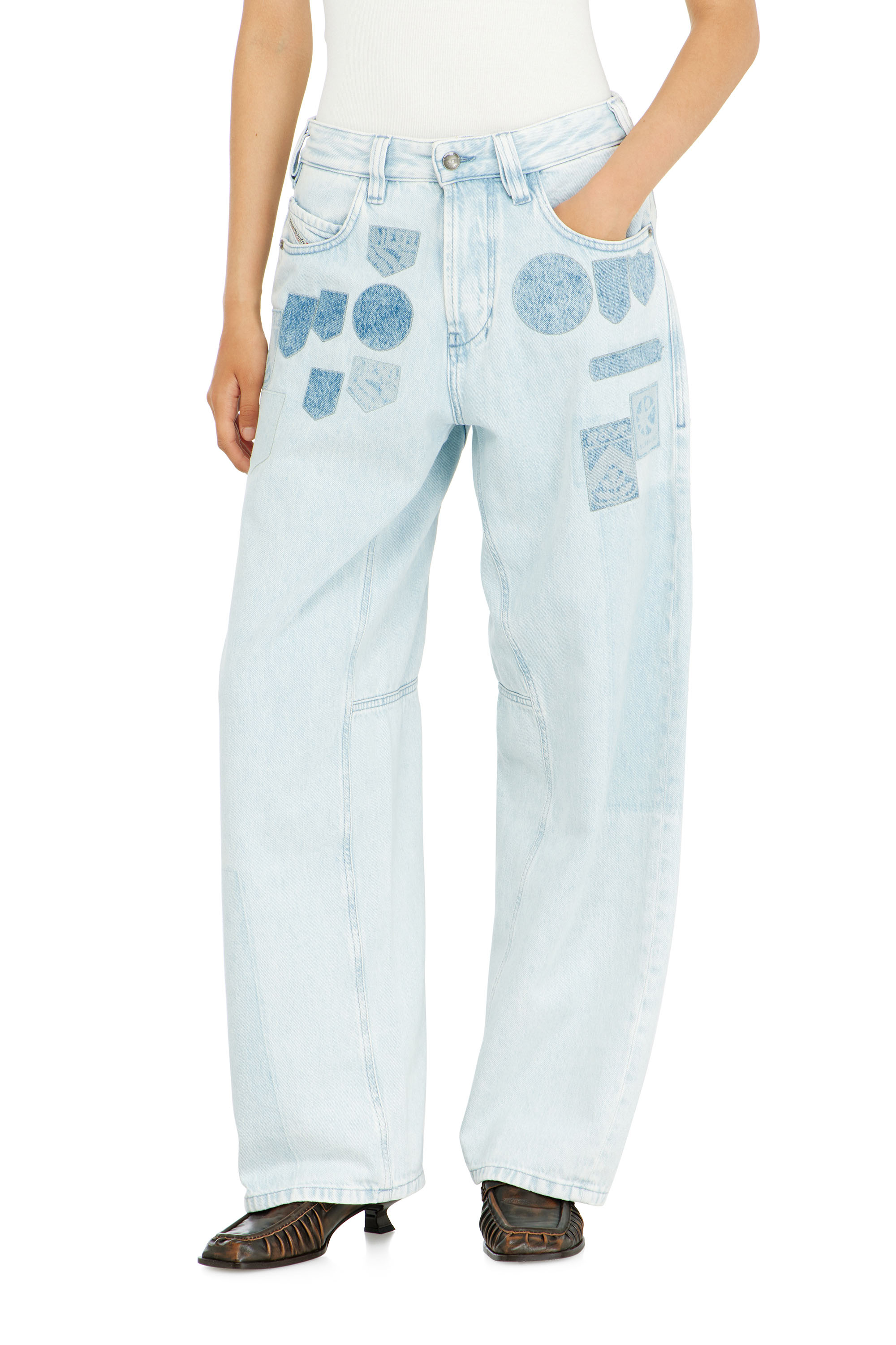 Diesel - Relaxed Jeans 1997 D-Enim-M 0IFBQ Unisex, Blu Chiaro - Image 1