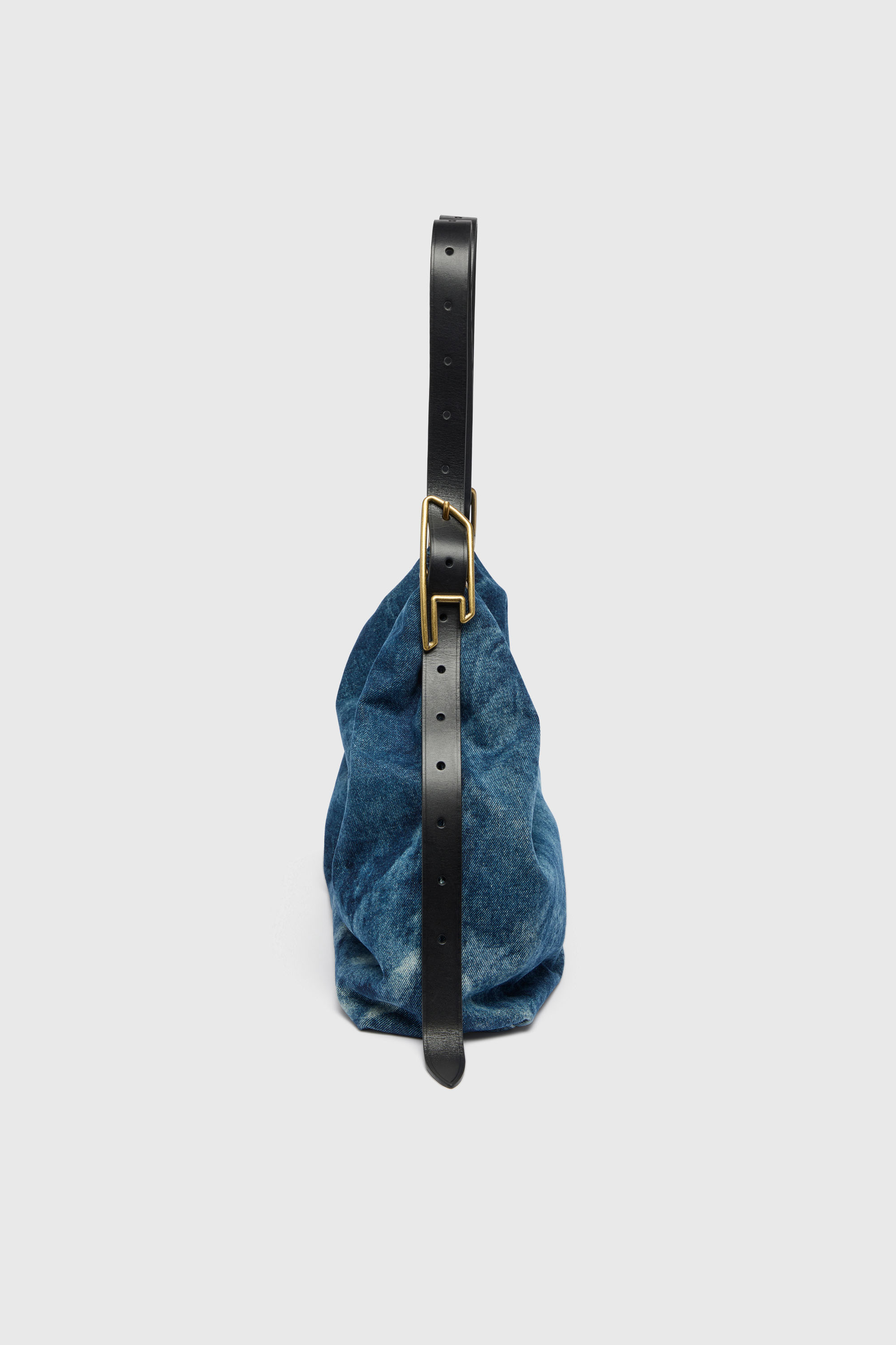 Diesel - D-LINE HOBO L, D-Line-Borsa hobo in denim Donna in Blu - 5