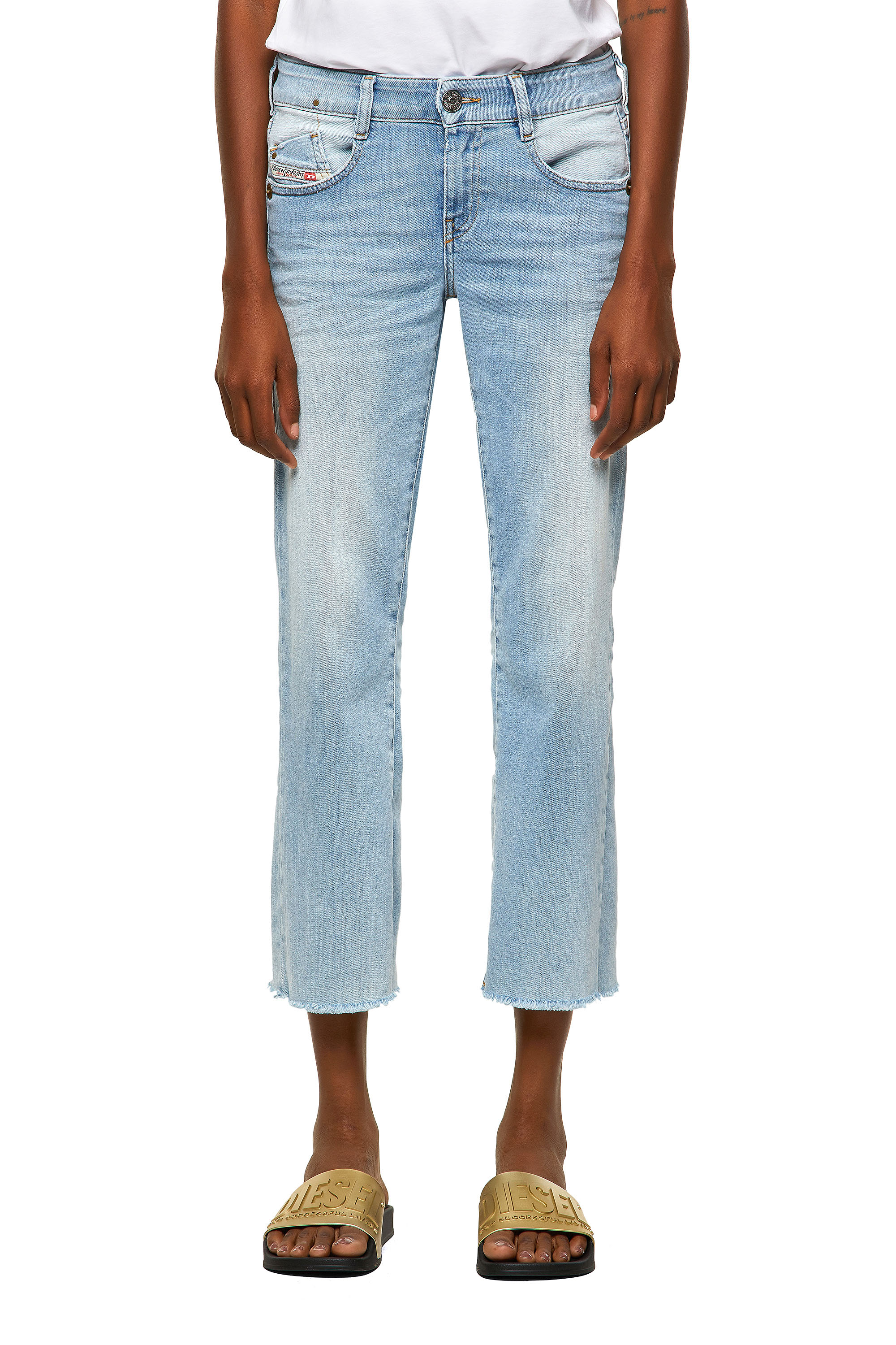 Diesel - 1969 D-EBBEY 009ZZ Bootcut and Flare Jeans, Bleu Clair - Image 1