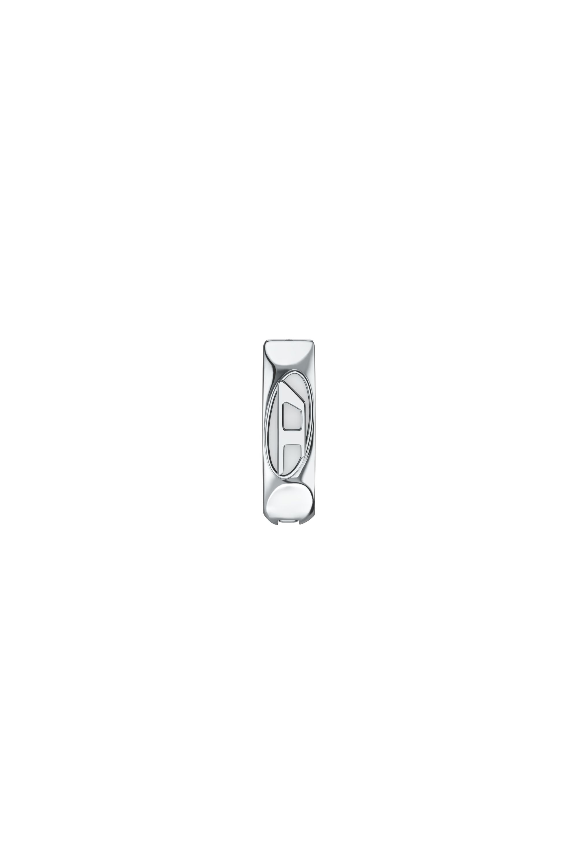 Diesel - DX1692040 JEWELLERY, Unisex Einzelner Creolen-Ohrring aus Edelstahl in Silber - 2