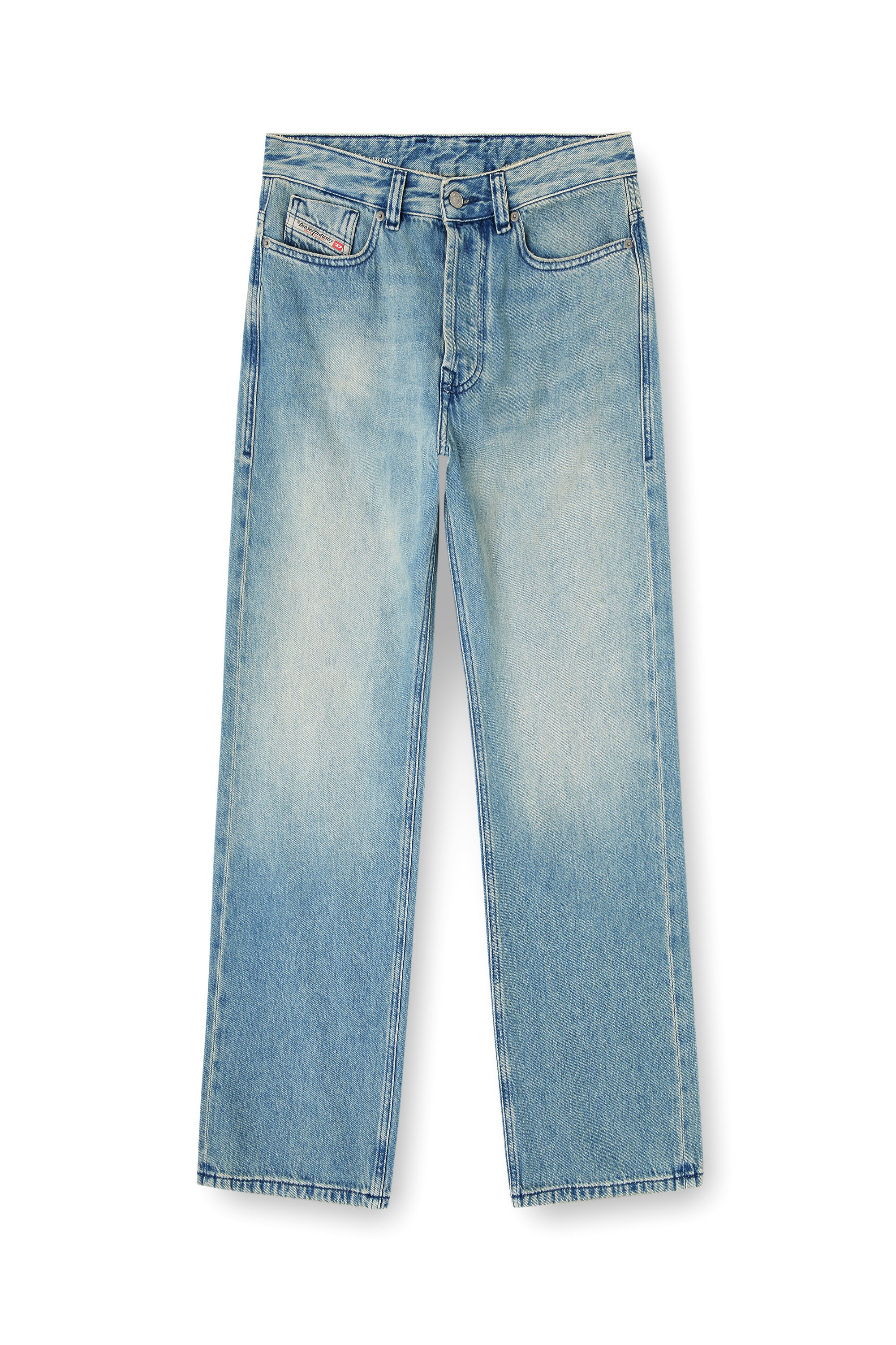 Diesel - Relaxed Jeans 1980 D-Eeper 0BEBF Uomo, Blu Chiaro - Image 3
