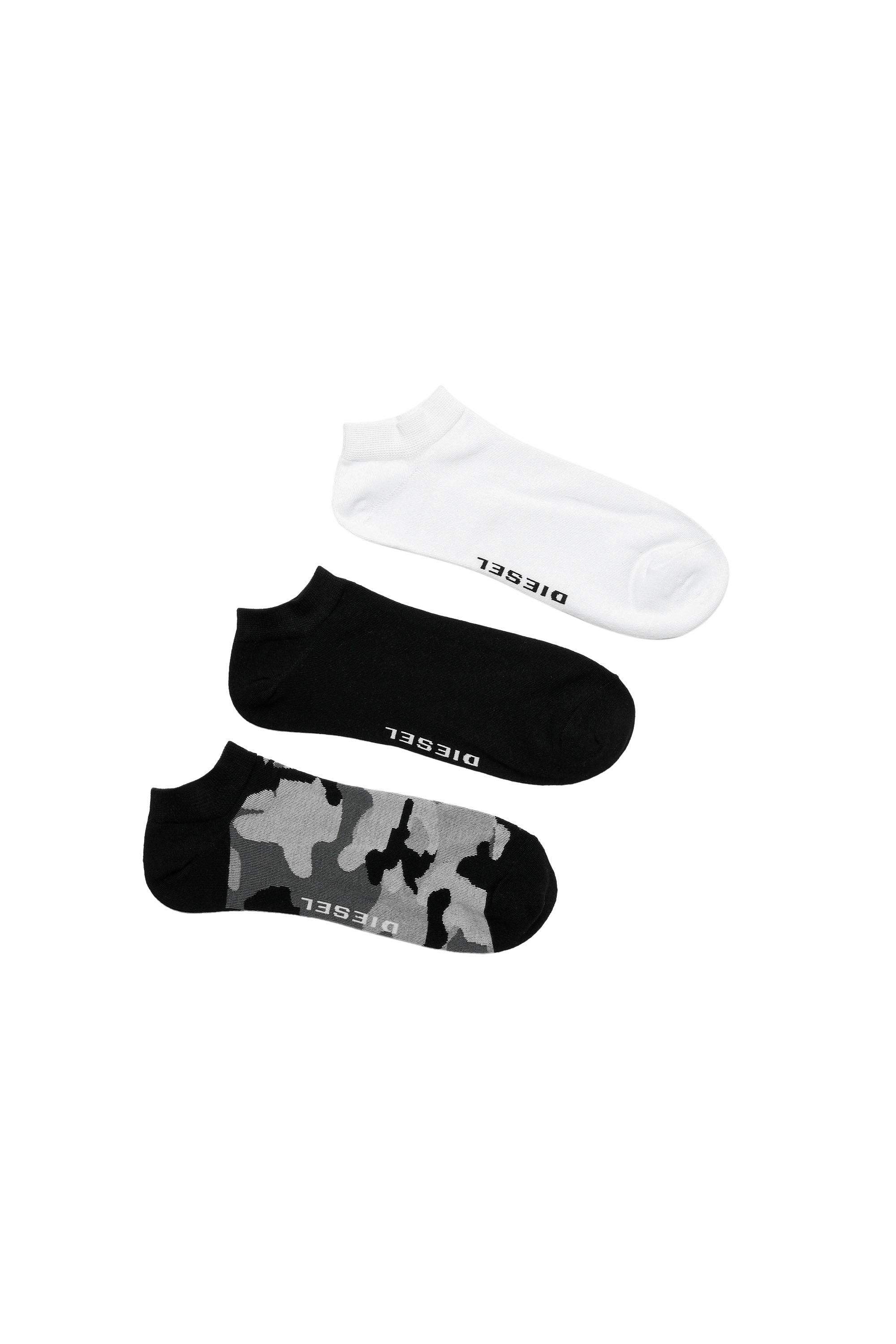 SKM-GOST-THREEPACK, Schwarz/Grau - Strümpfe
